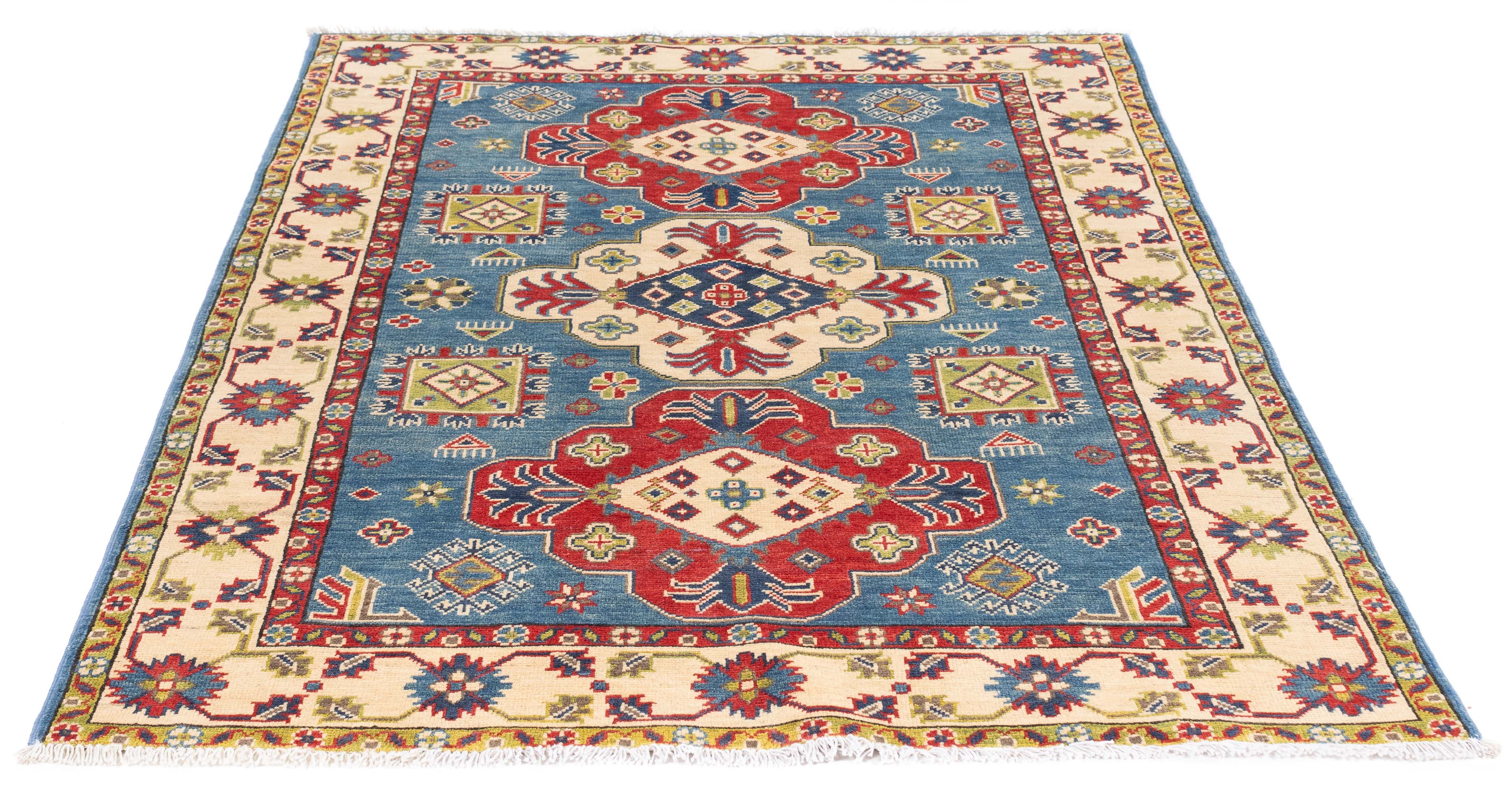 New Pakistan Kazak Rug 4'2 x 5'9