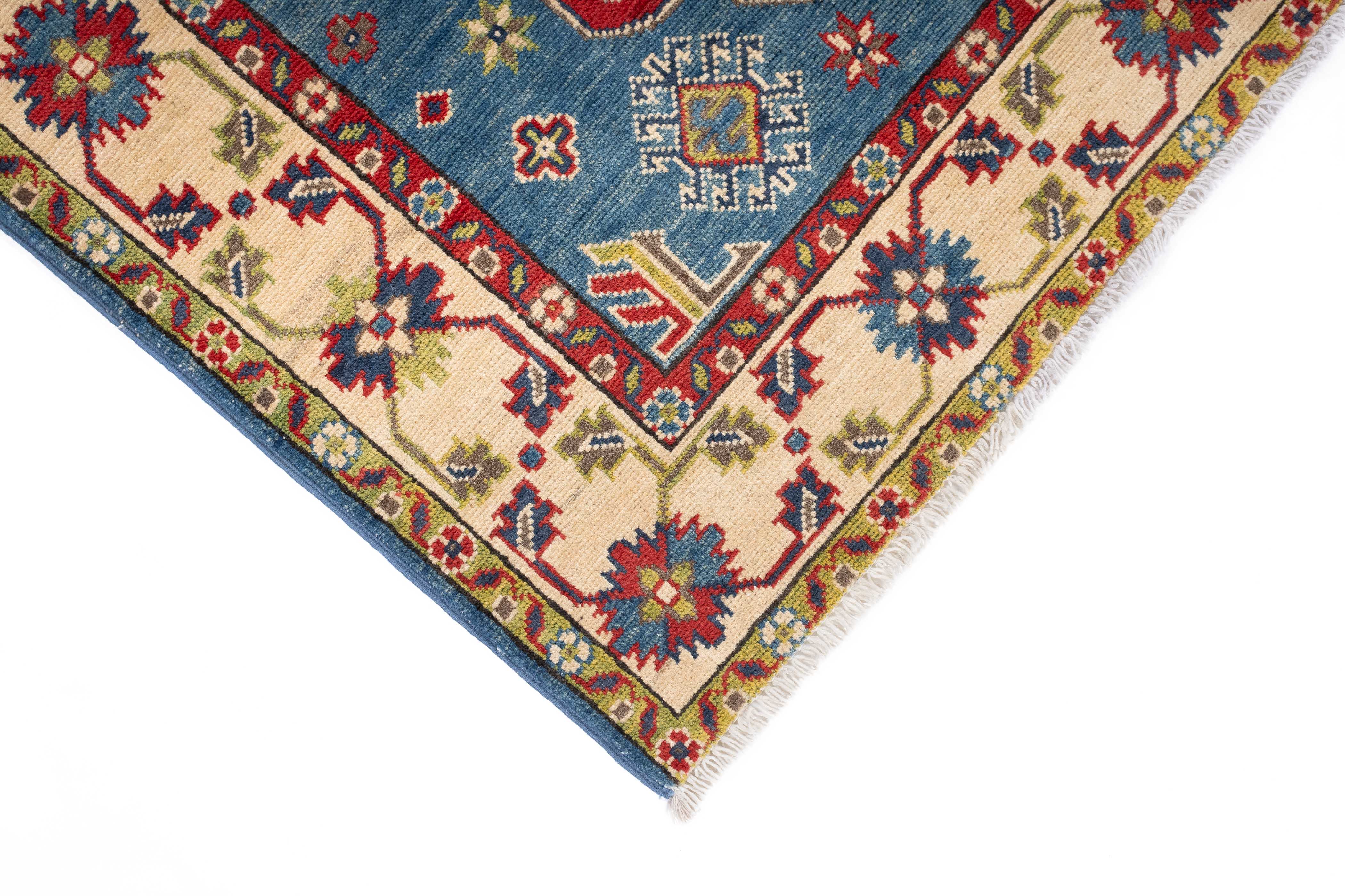 New Pakistan Kazak Rug 4'2 x 5'9