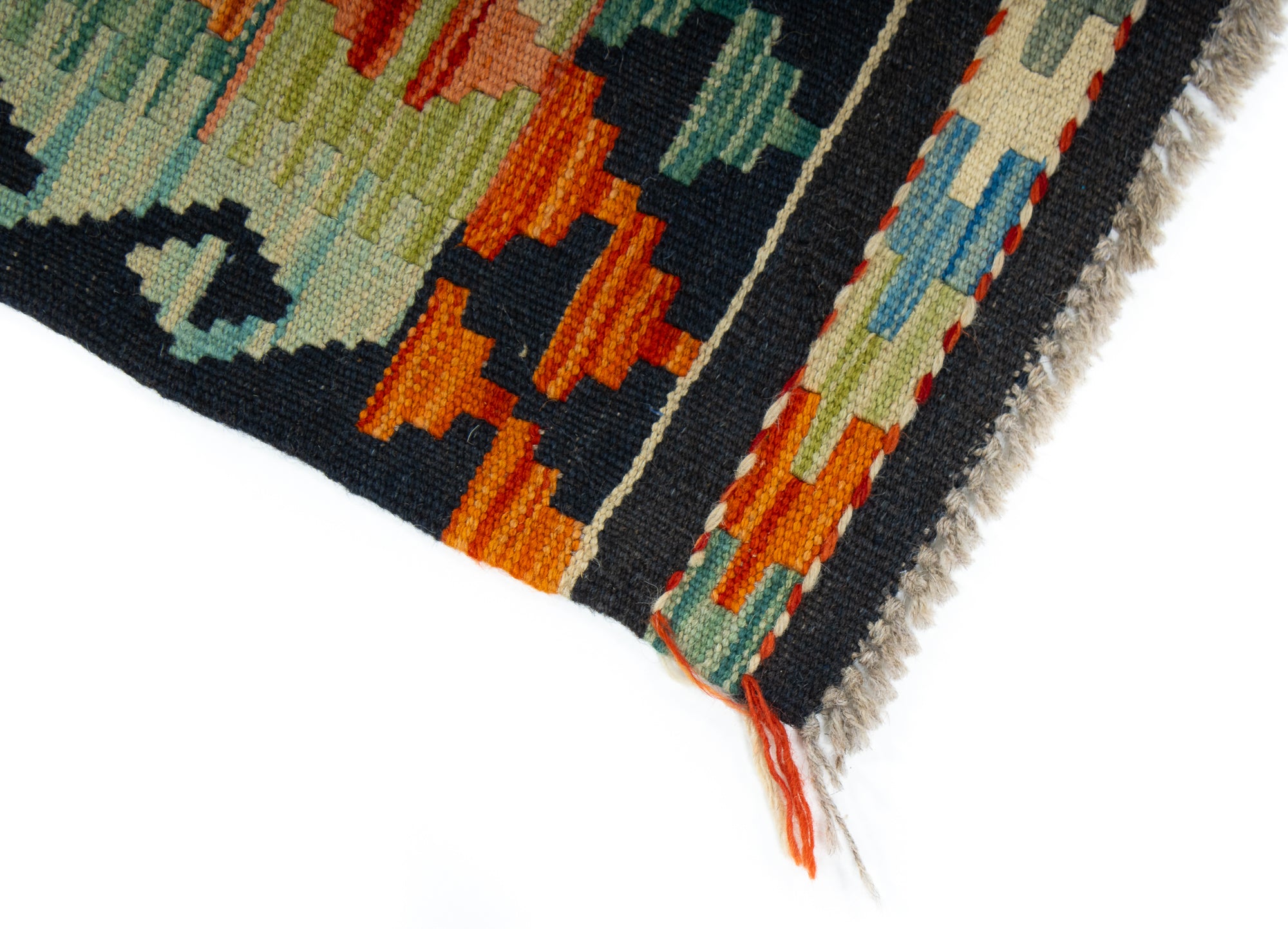 Colorful Pak Kilim Area Rug <br> 5'0 x 7'0