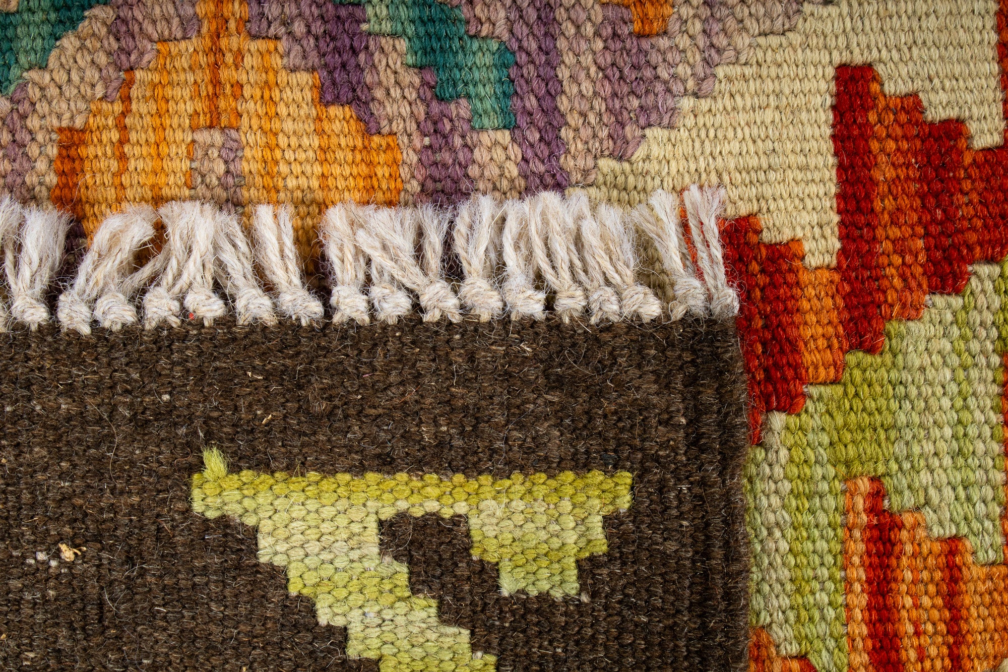 Colorful Pak Kilim Rug <br> 5'0 x 6'5