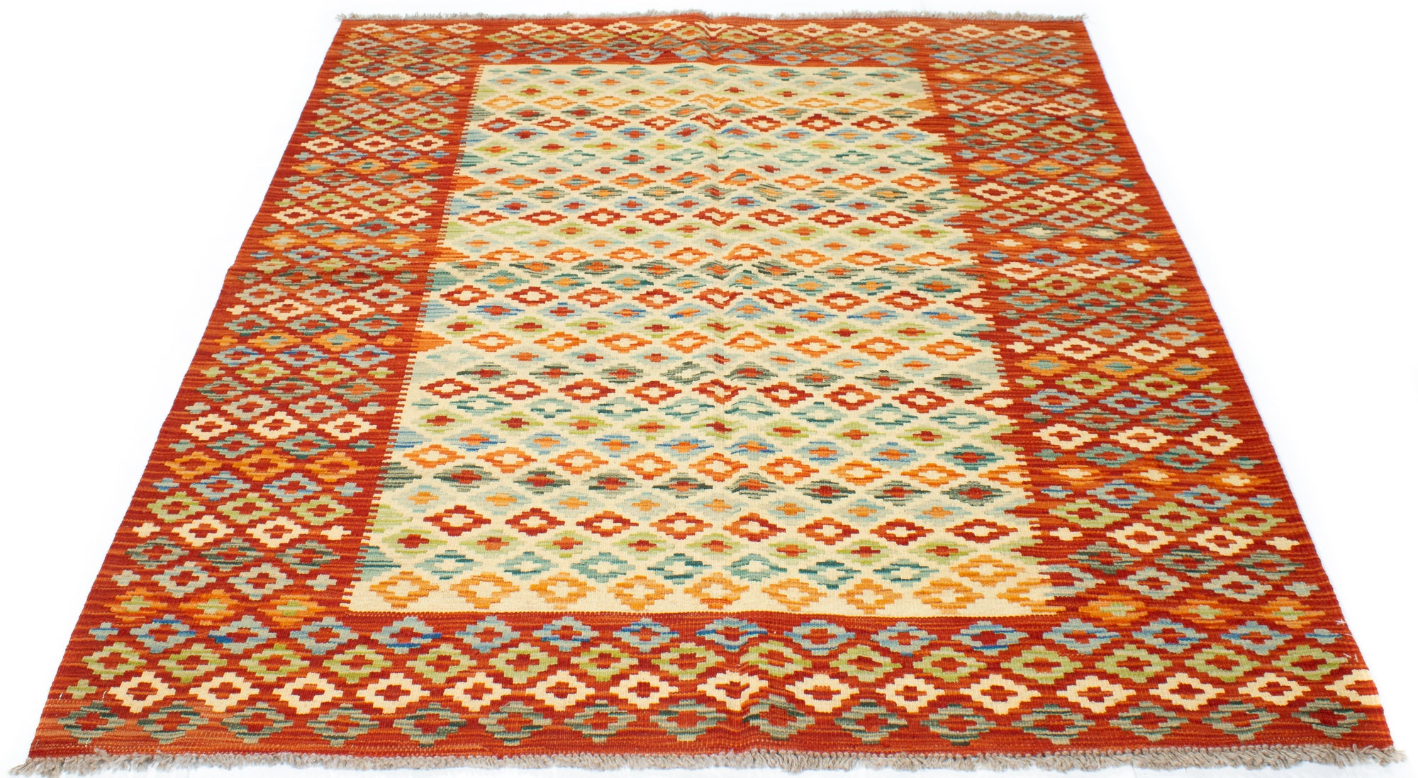 Colorful Pak Kilim Rug <br> 5'0 x 7'0