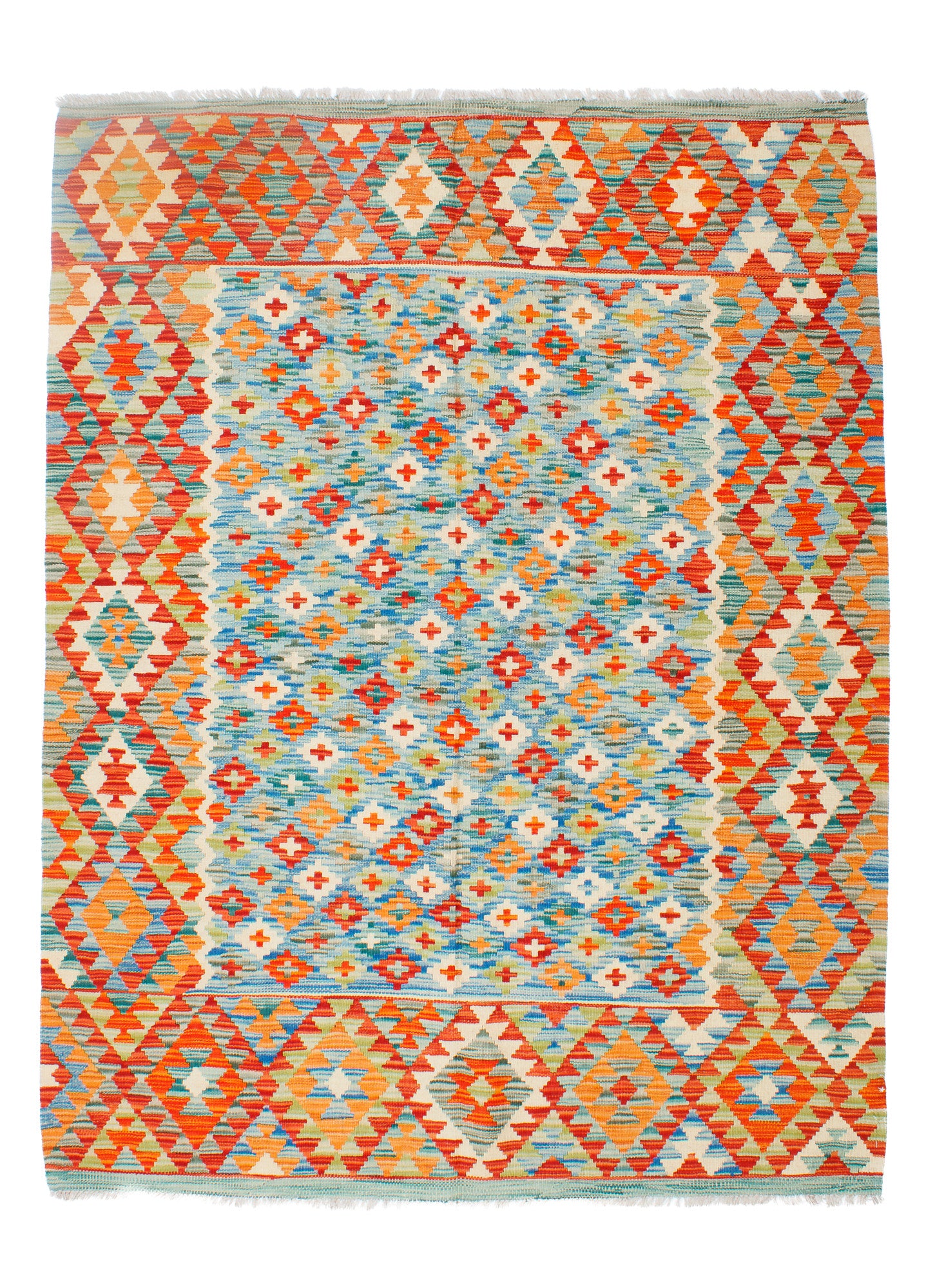 Colorful Pak Kilim Rug <br> 5'0 x 6'0