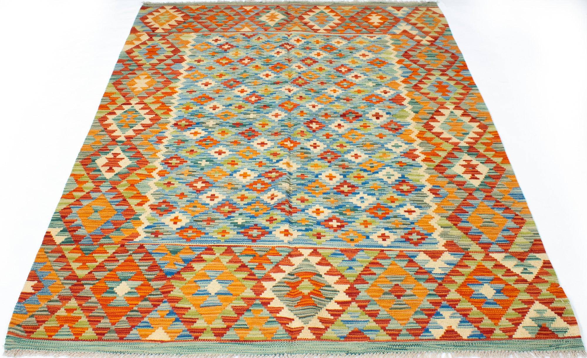 Colorful Pak Kilim Rug <br> 5'0 x 6'0