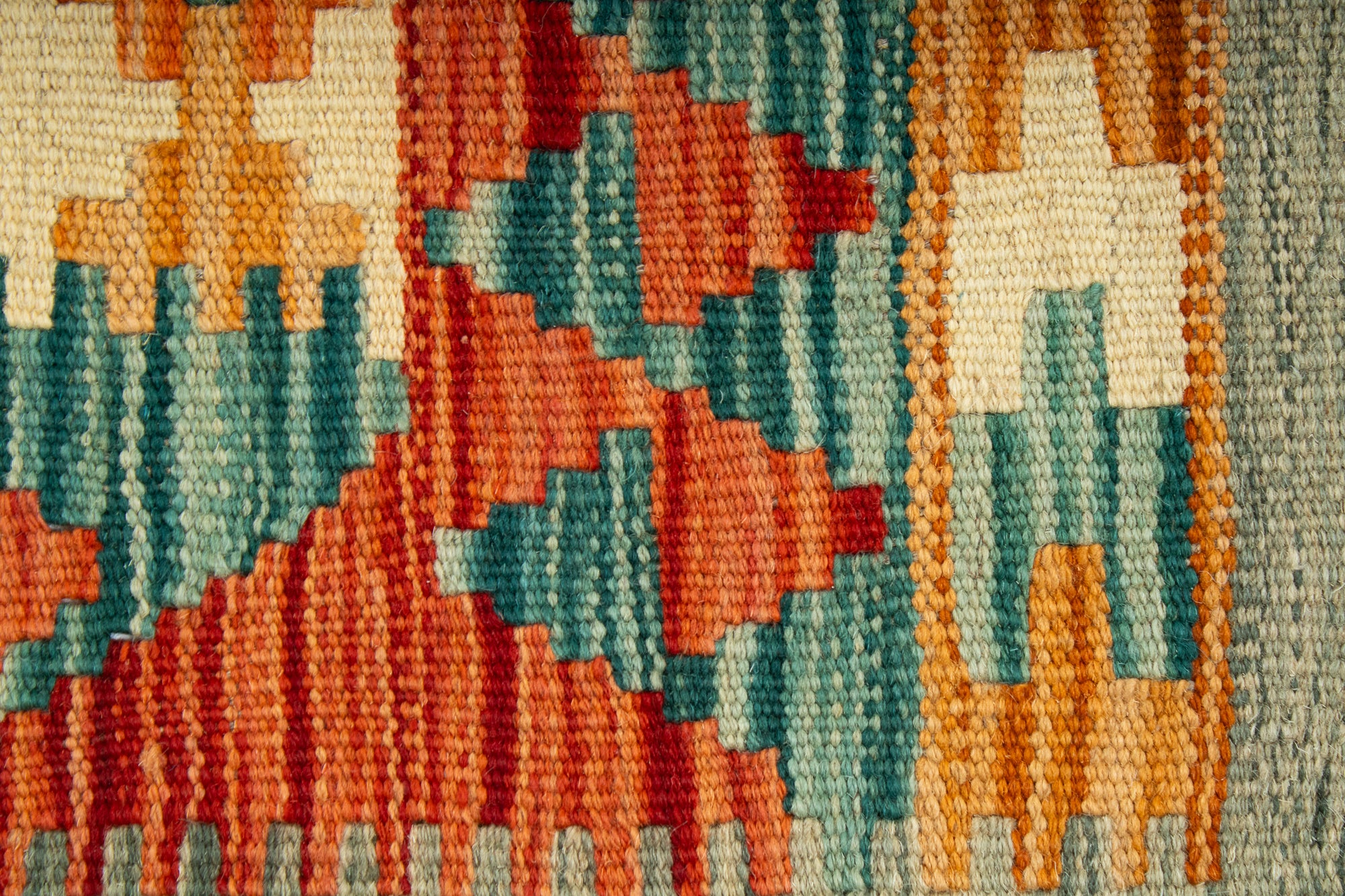 Vibrant Pak Kilim Rug <br> 5'7 x 6'7