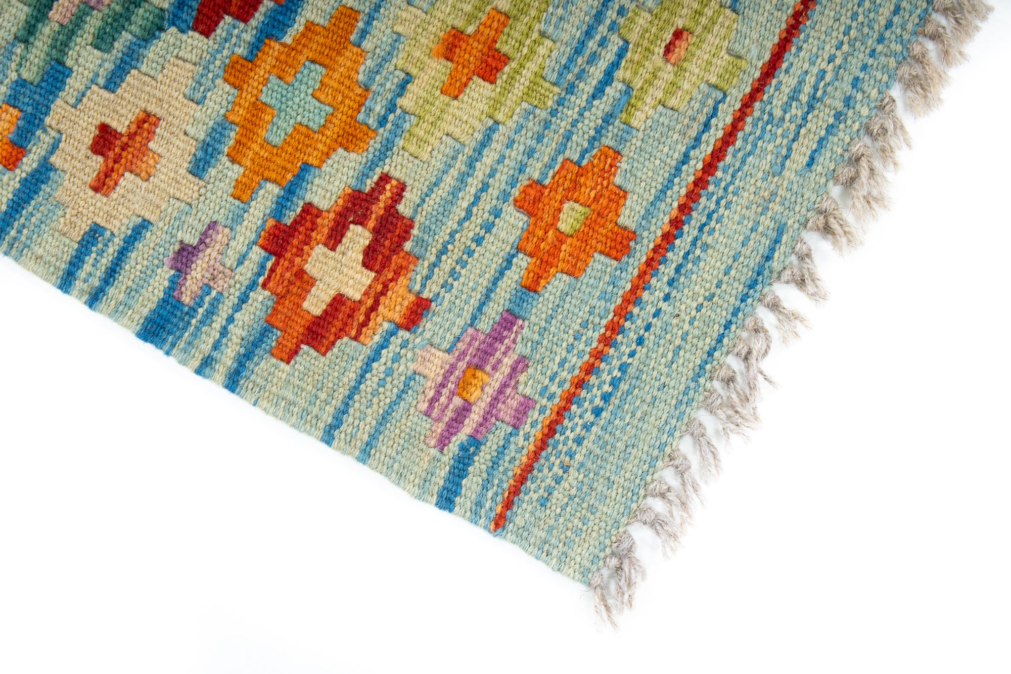 Colorful Pak Kilim Rug <br> 5'7 x 6'7