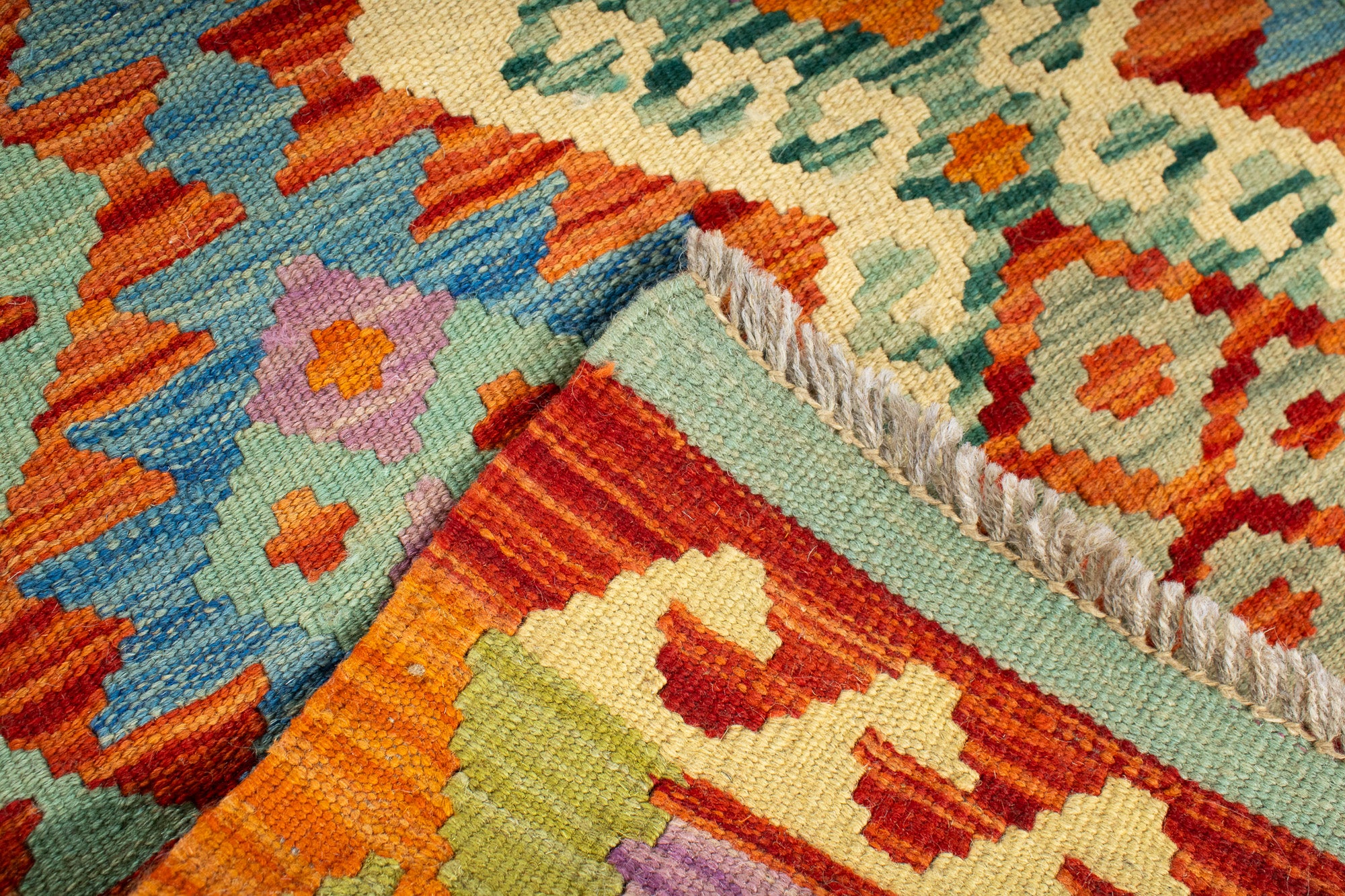 Colorful Kilim Runner Runner <br> 3'0 x 13'0