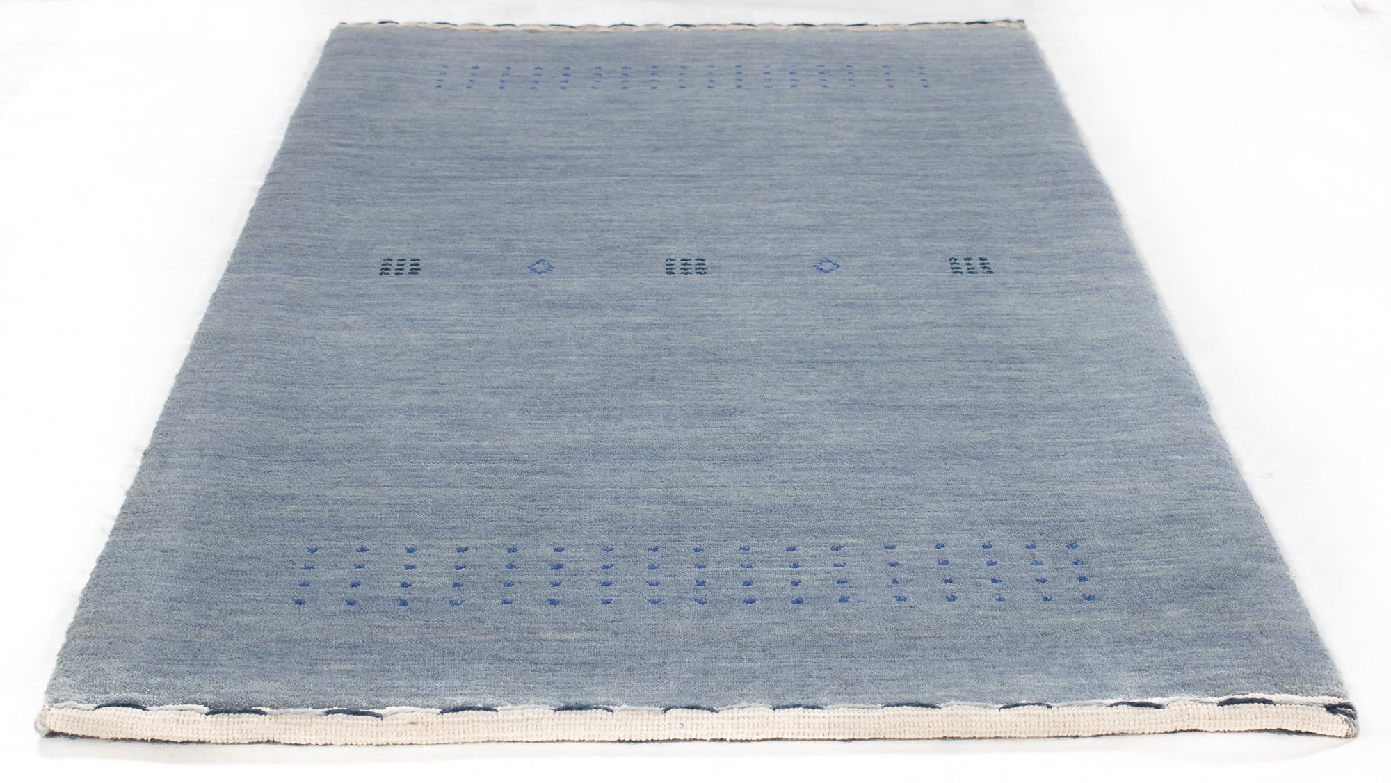 Soft Blue India Gabbeh Rug <br> 2'1 x 4'2