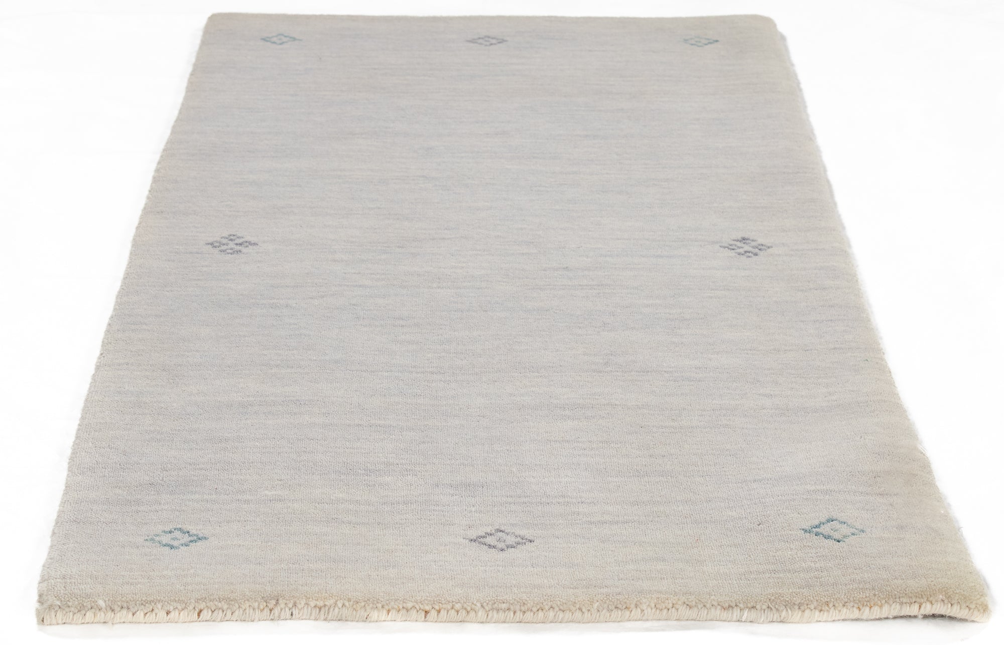 Modern Ivory India Gabbeh Rug <br> 2'0 x 4'0