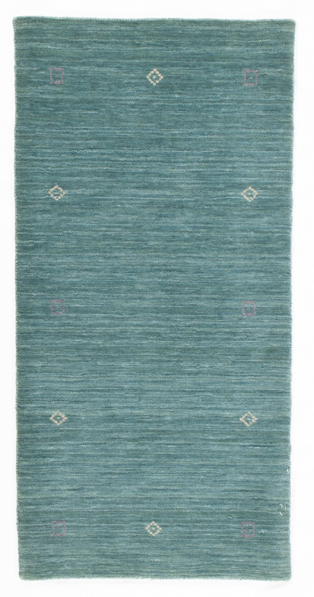 Modern Blue India Gabbeh Rug <br> 2'0 x 4'0