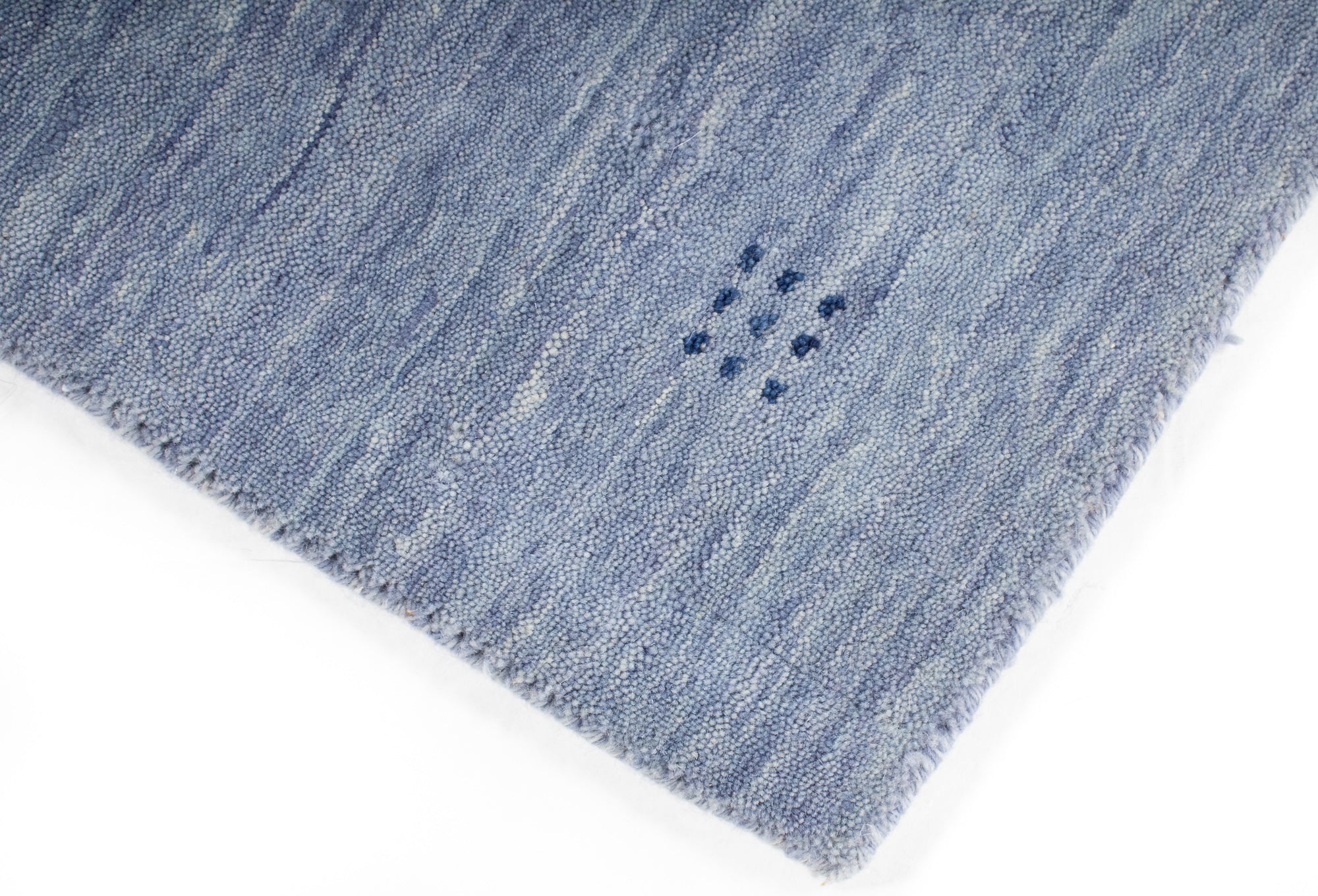 Light Blue Modern India Gabbeh Rug <br> 2'1 x 4'0