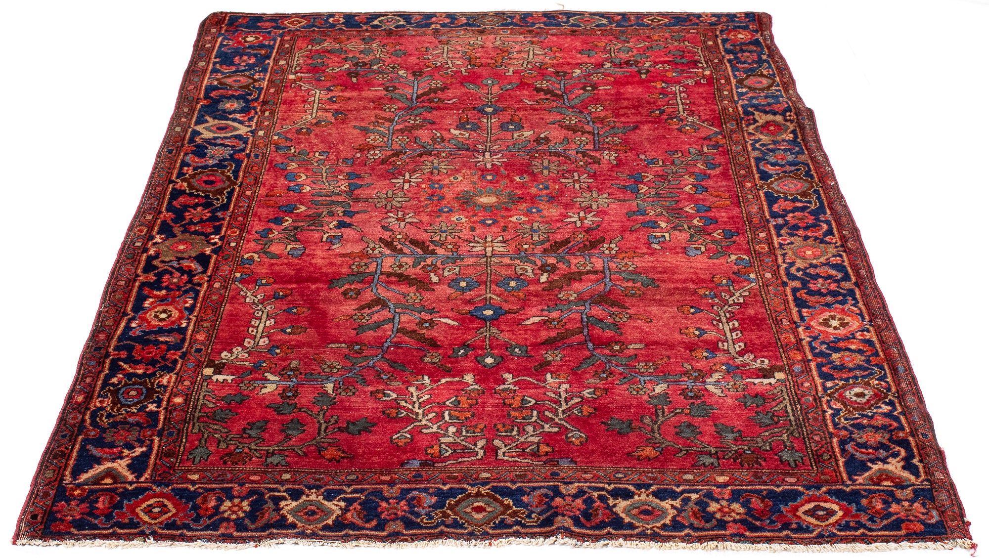 Persia Mahajeran Sarouk Rug <br> 3'3' x 4'9'