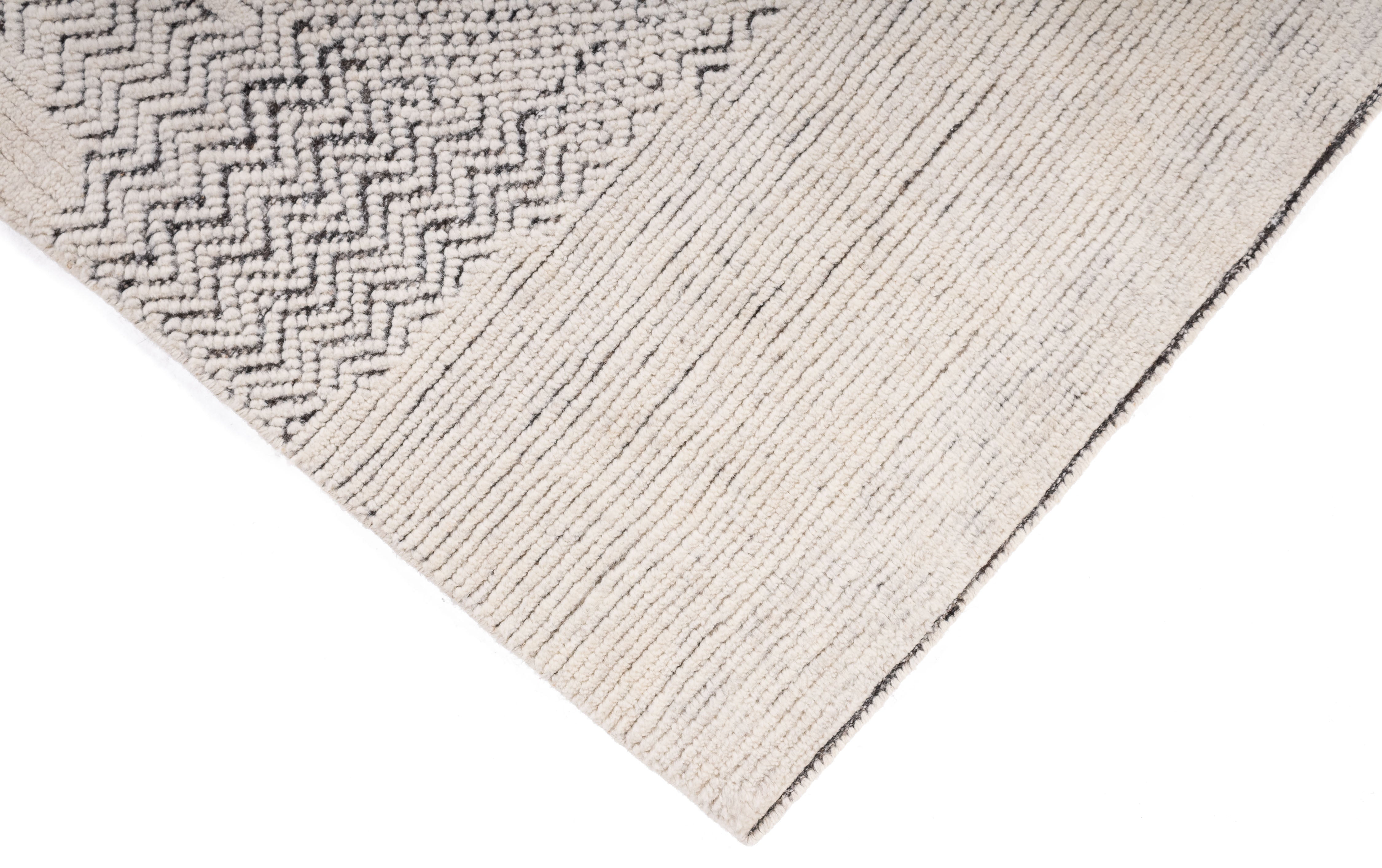 New Indian Nordic Collection Rug <br> 6'1 x 9'1