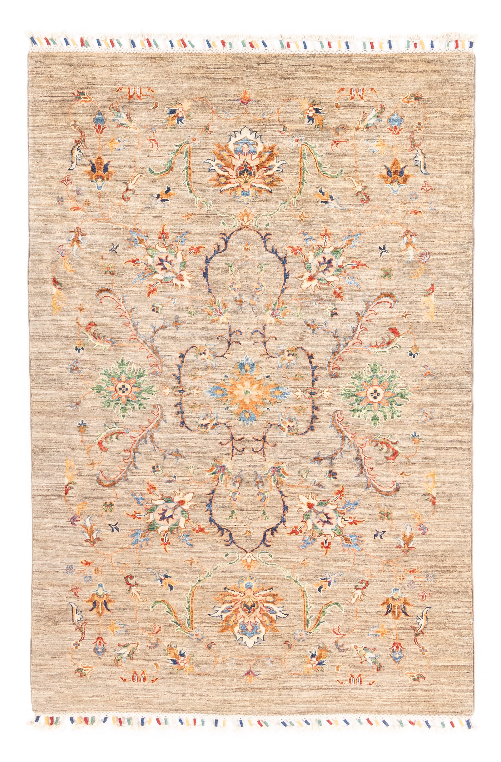 New Pakistan Floral Rug 4'0 x 5'10