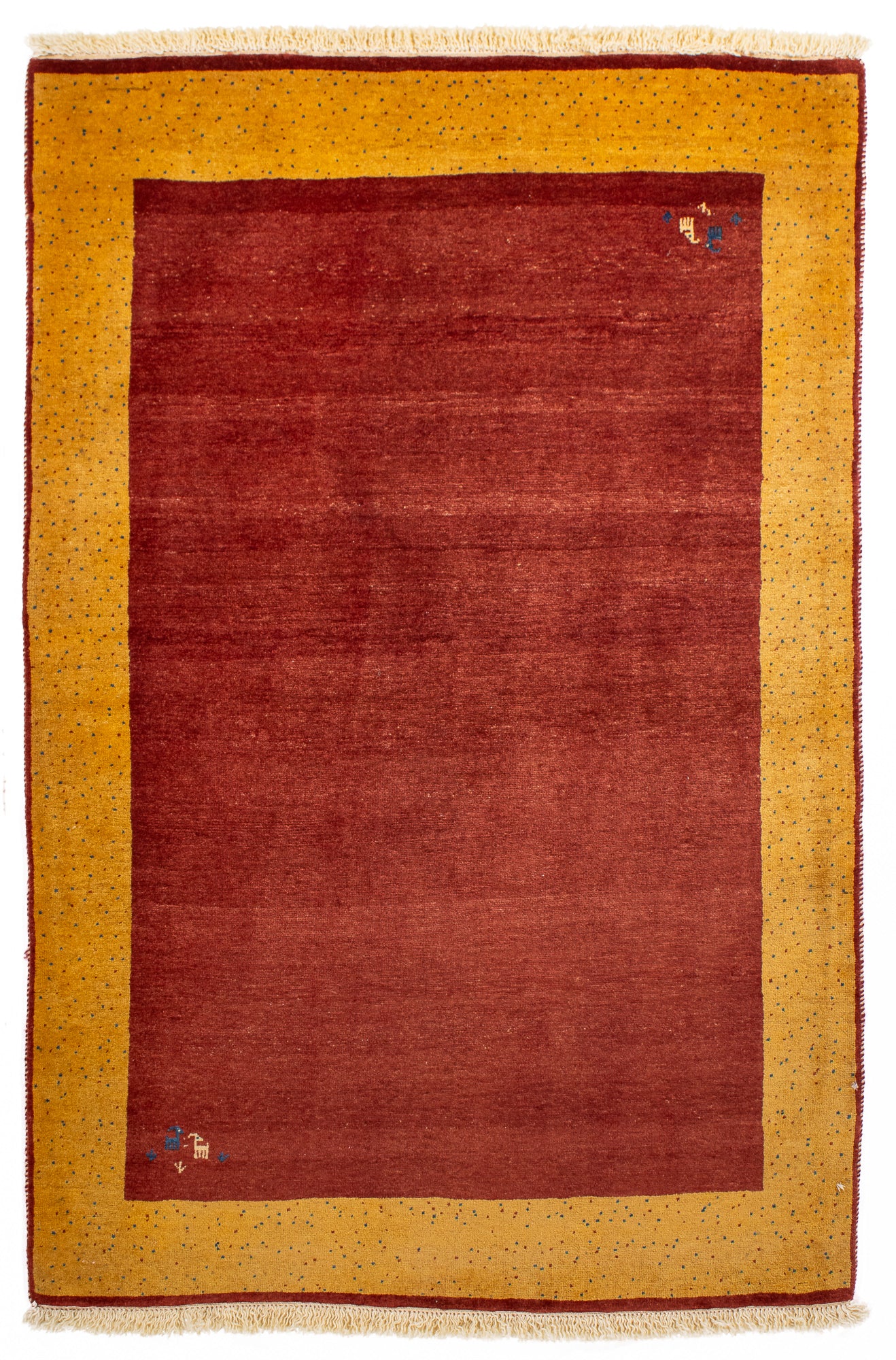 Persian Gabbeh Rug <br> 3'6' x 5'4'