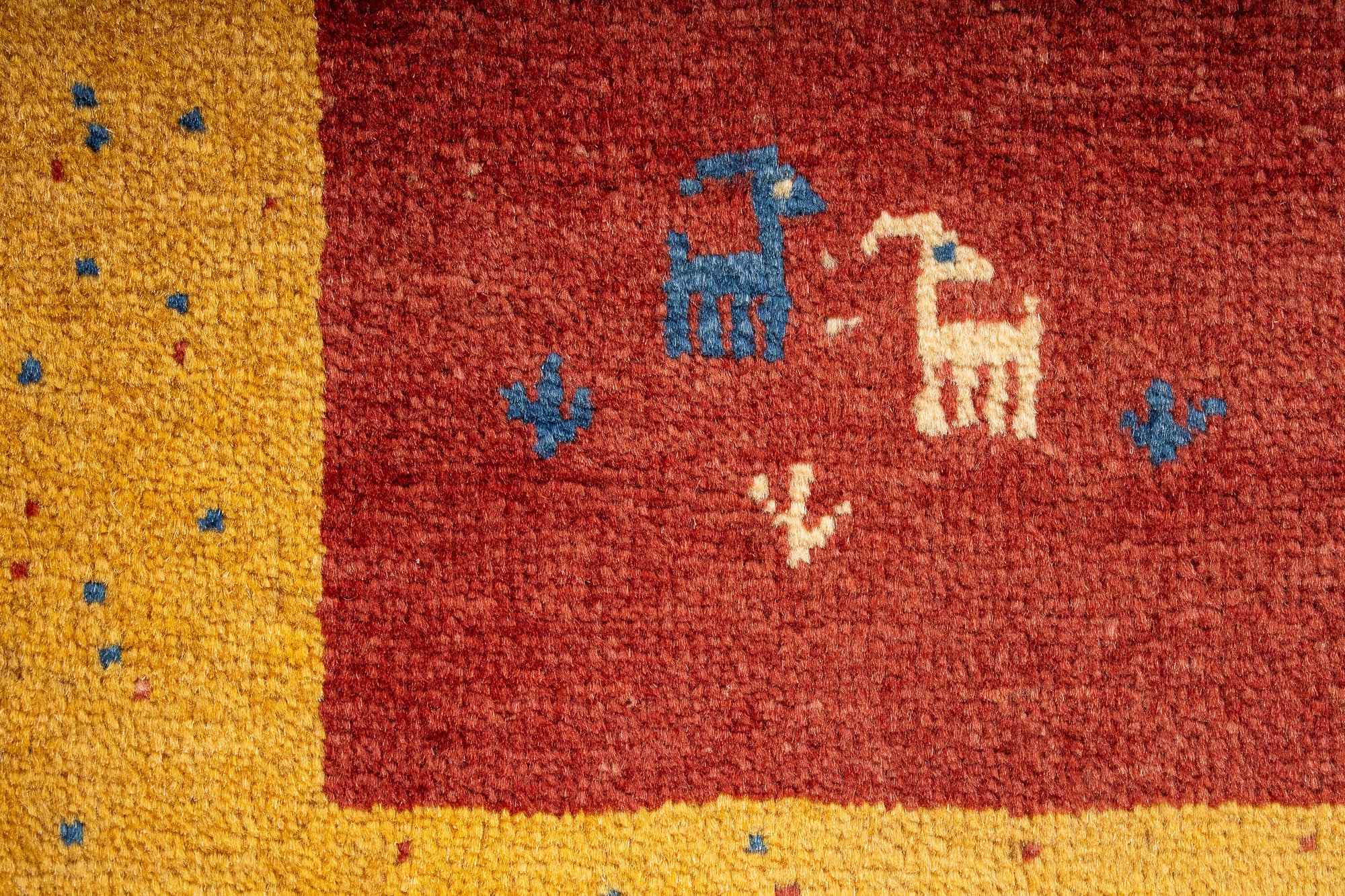 Persian Gabbeh Rug <br> 3'6' x 5'4'