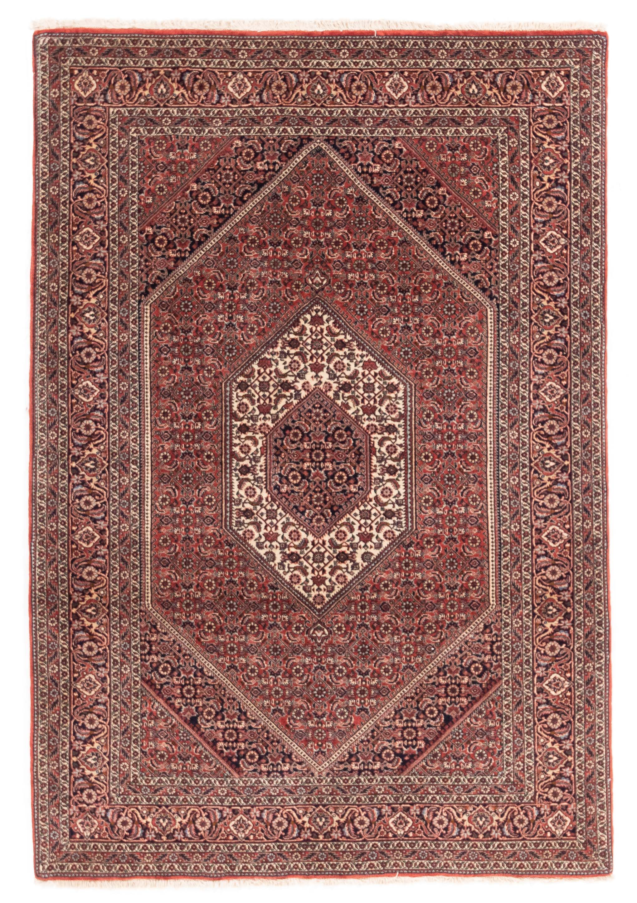 Vintage Persian Bidjar Rug <br> 4'7 x 6'9