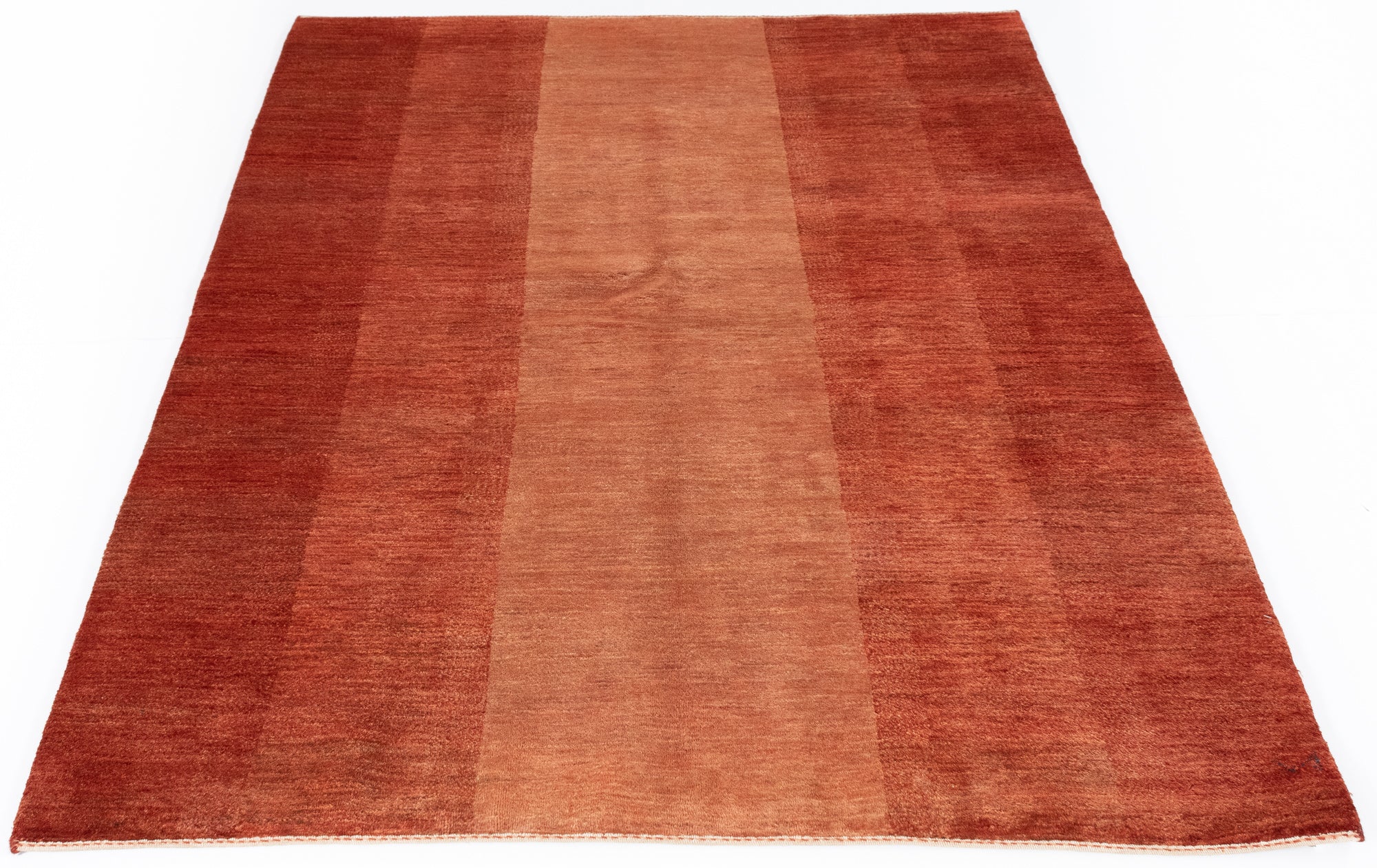 Modern Red Persian Gabbeh Rug <br> 4'10 x 6'6