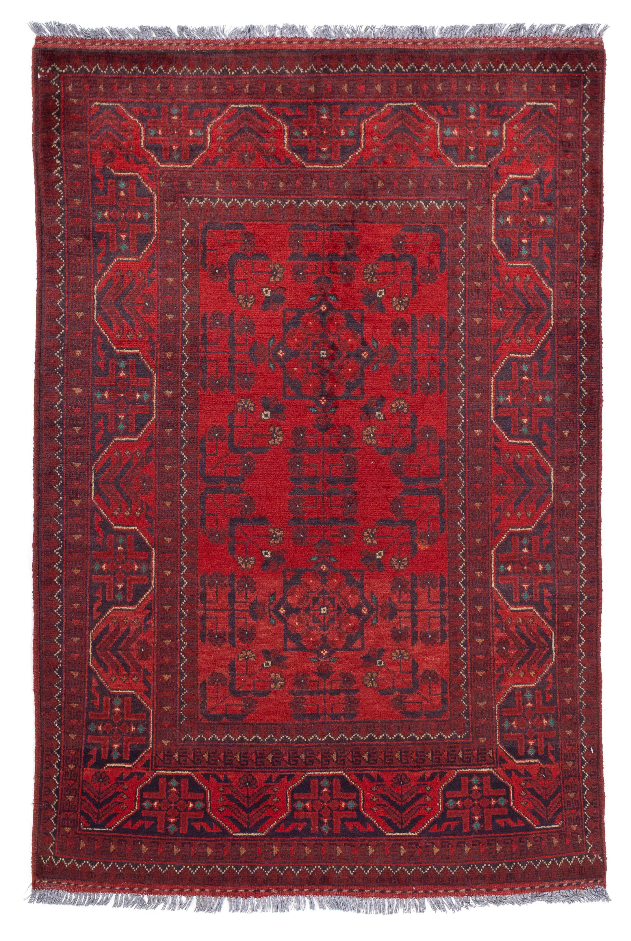 Pakistan Bokhara Rug <br> 3'5 x 5'0