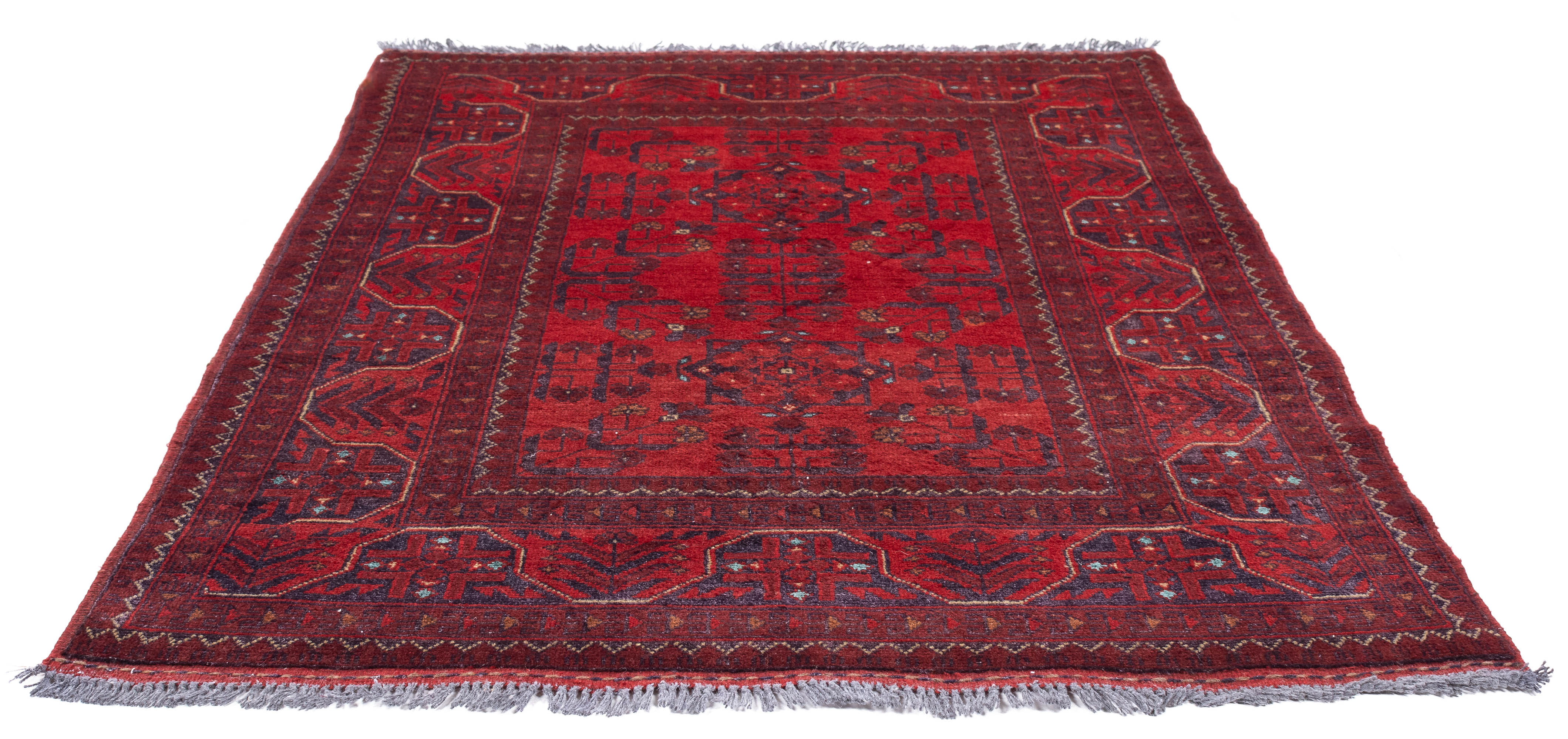 Pakistan Bokhara Rug <br> 3'5 x 5'0