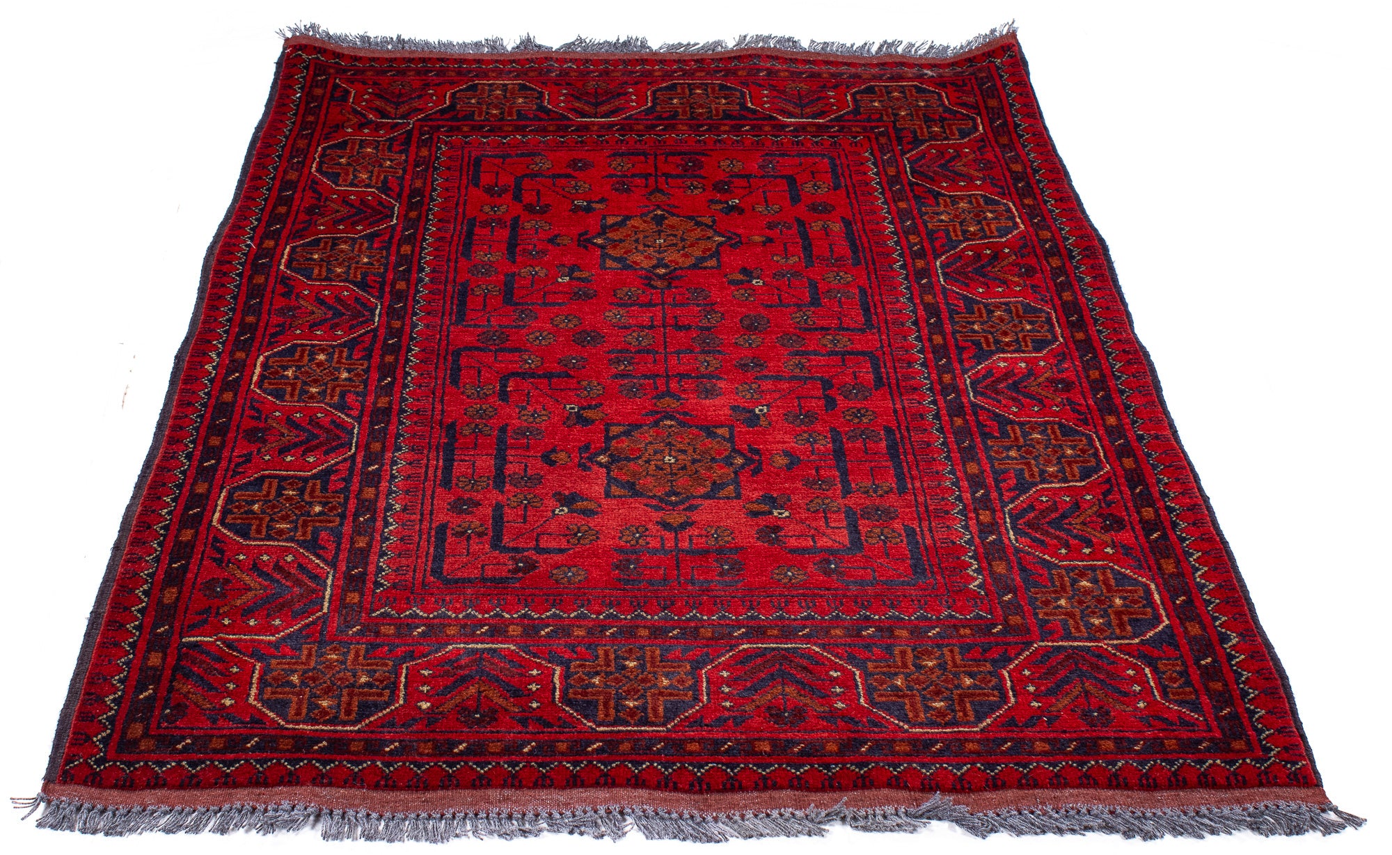 Pakistan Bokhara Rug <br> 3'5' x 5'1'