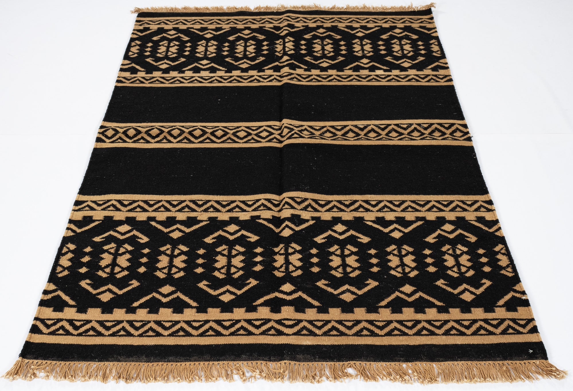 New Indian Dhurrie Rug <br> 4ft x 6ft