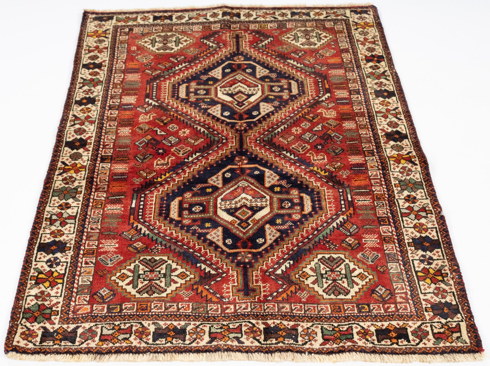 Persian Gabbeh Qashqai-design <br> 3'6 × 5'0