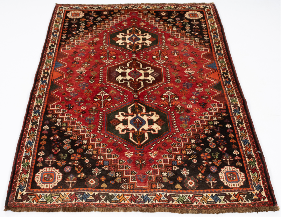 Persian Gabbeh Qashqai-design <br> 4'0 × 5'4