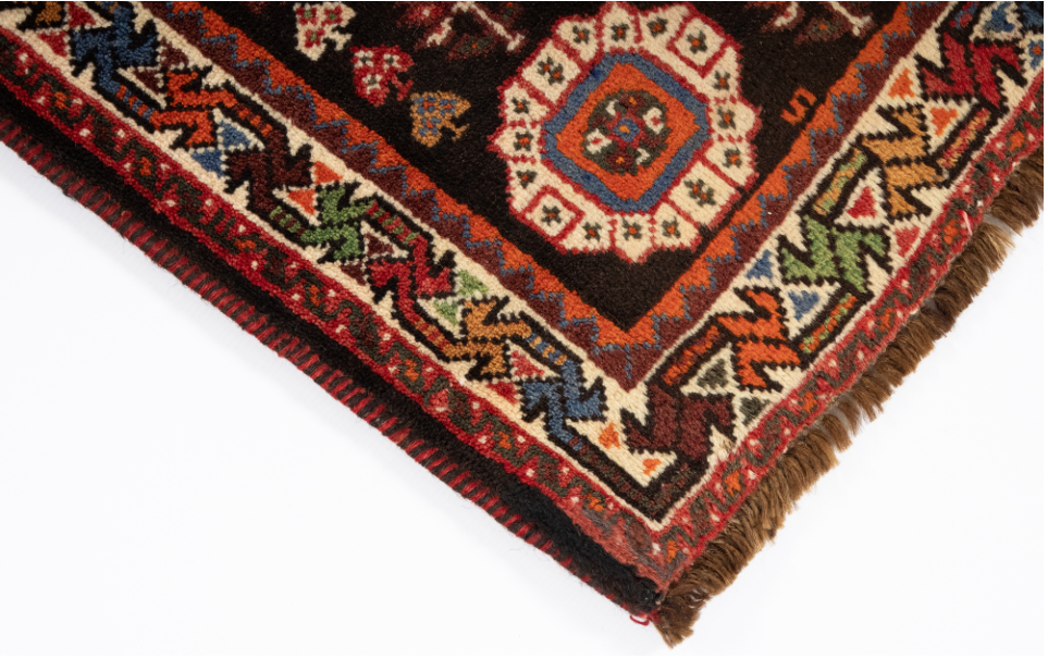 Persian Gabbeh Qashqai-design <br> 4'0 × 5'4