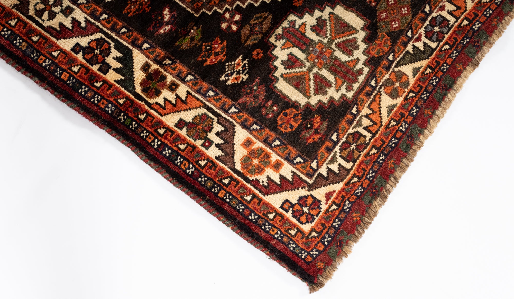 New Persian Gabbeh Qashqai-design Rug <br> 3'7 x 5'0