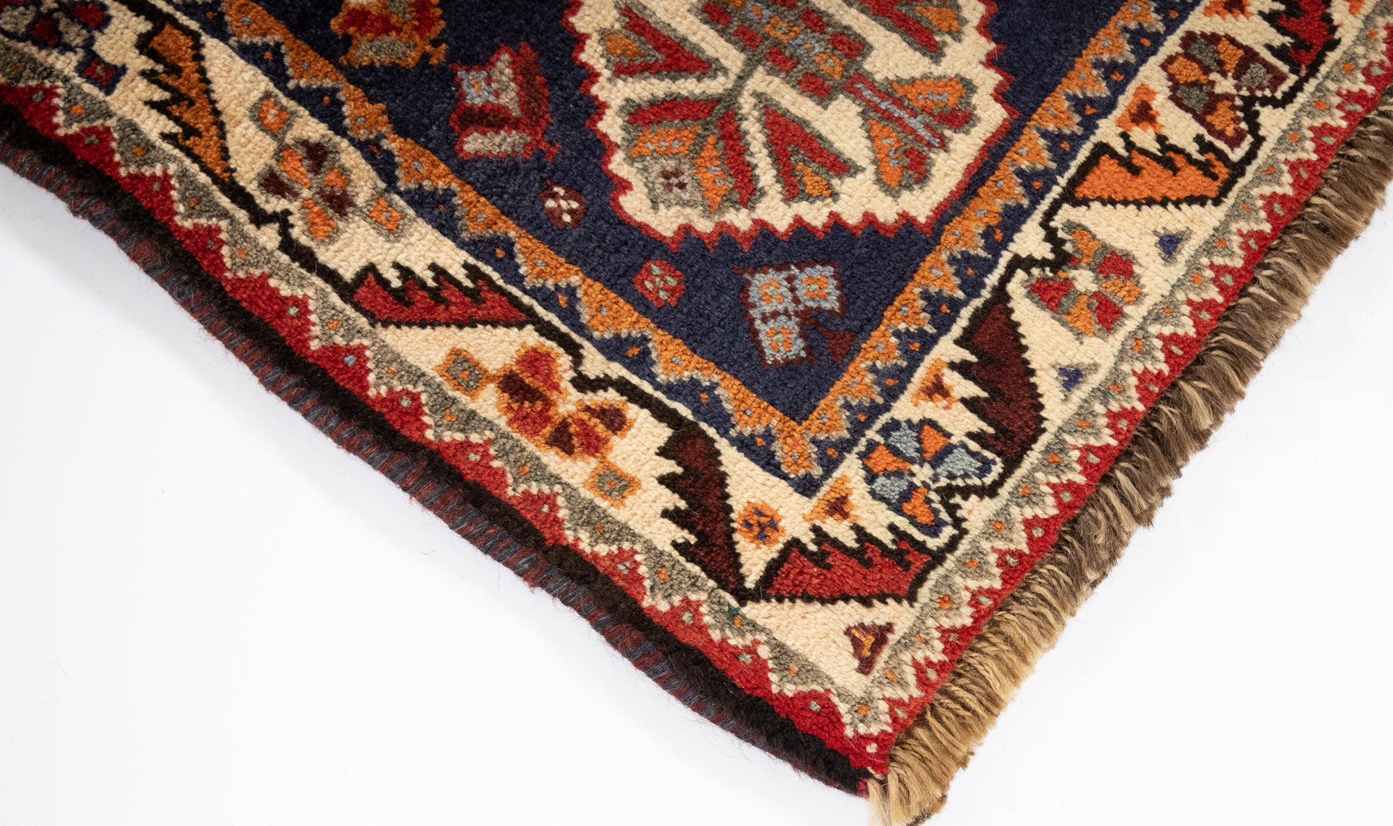 New Persian Gabbeh Qashqai-design Rug <br> 3'7 x 5'1