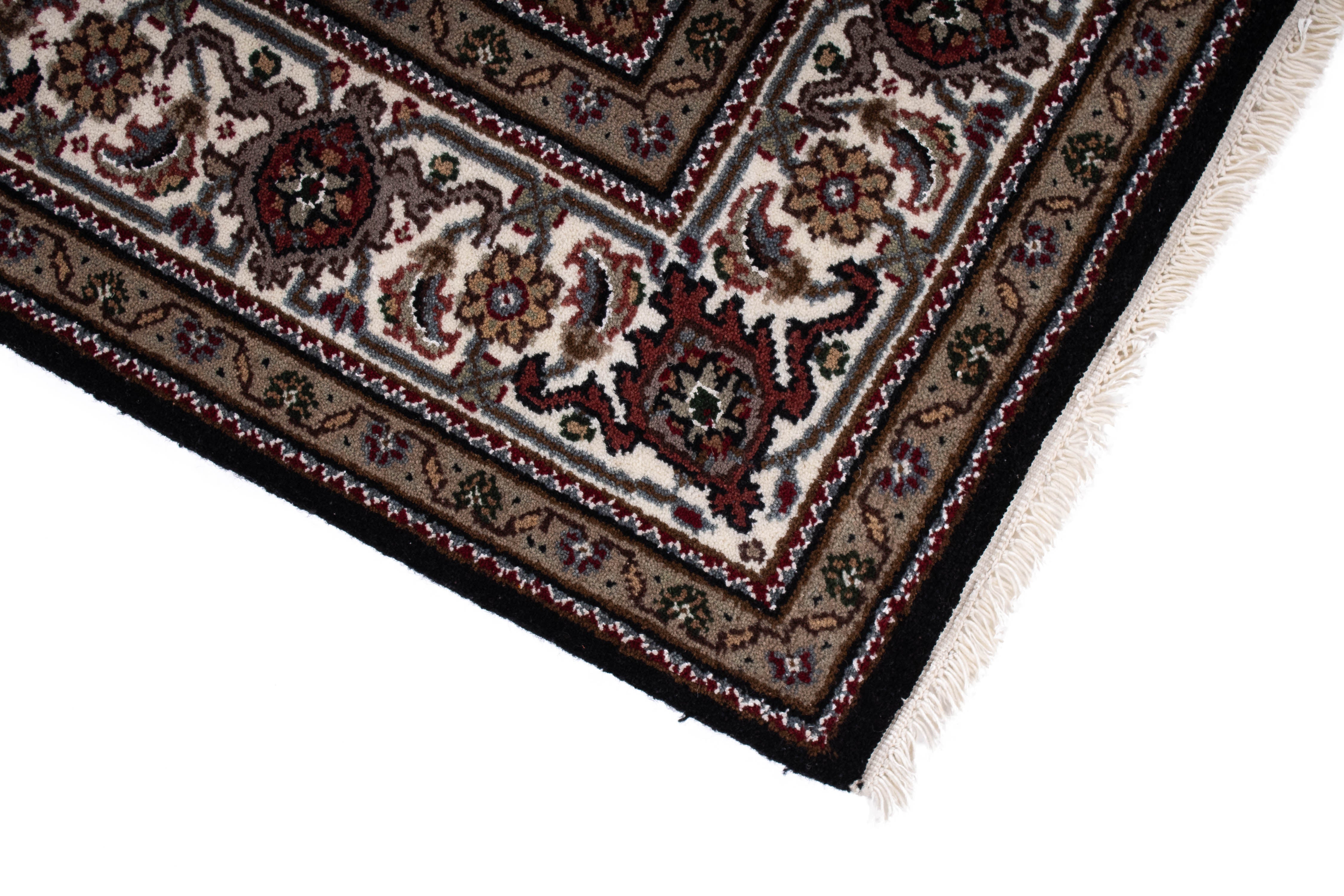 Indian Bidjar Design Rug <br> 5'3 x 7'1