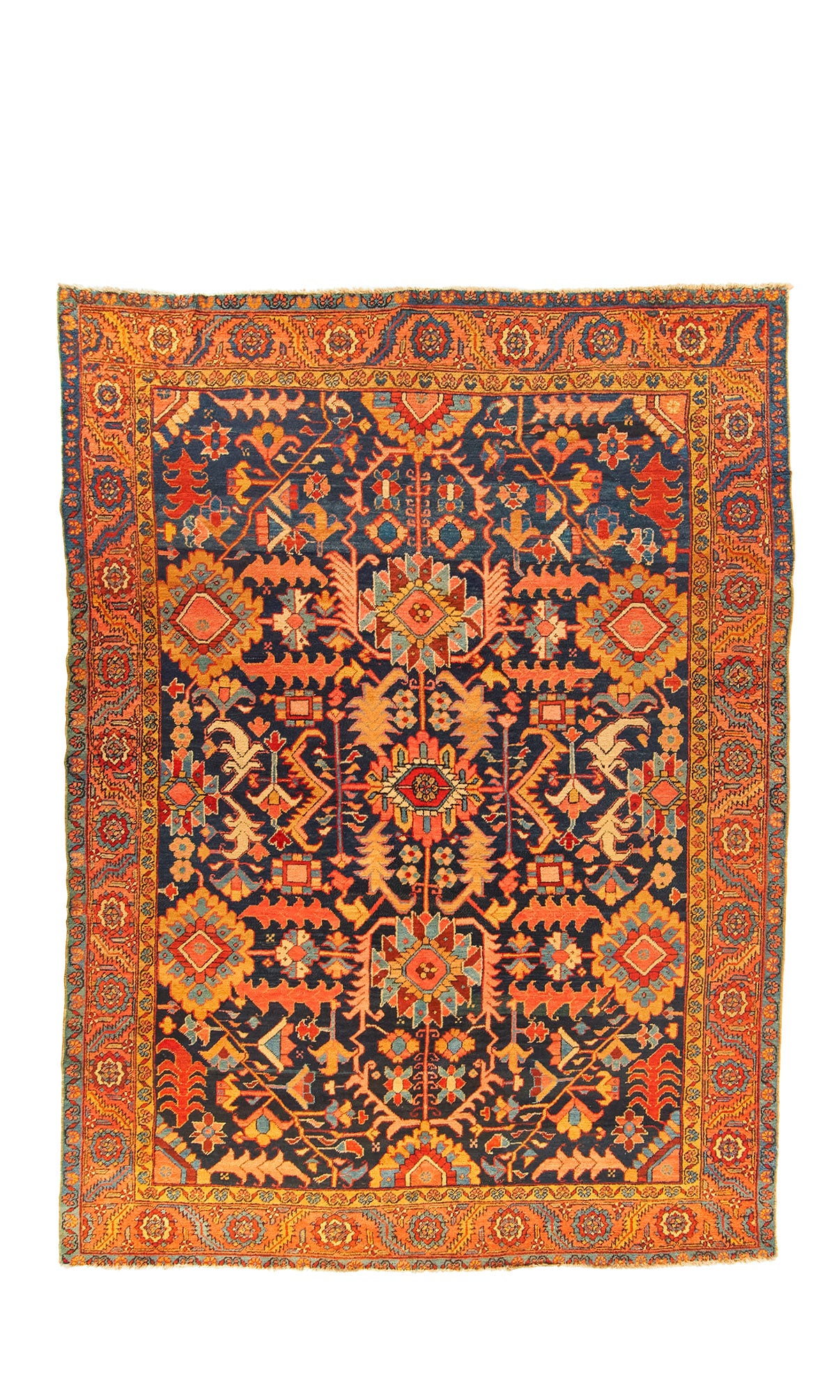 Antique Heriz Rug <br> 9'0 x 11'0