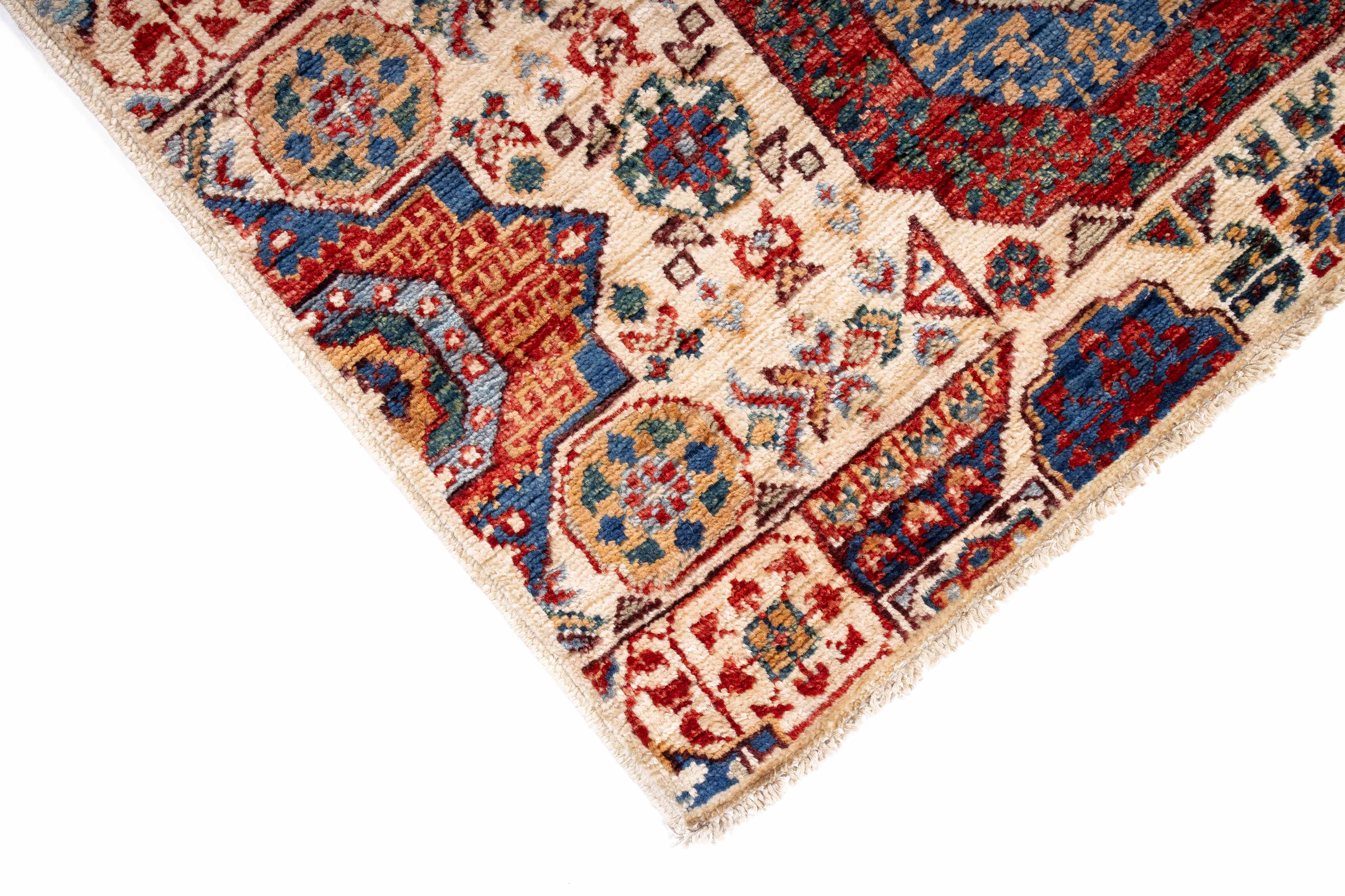 New Afghan Mamluk Design Runner <br> 2'6 x 9'11