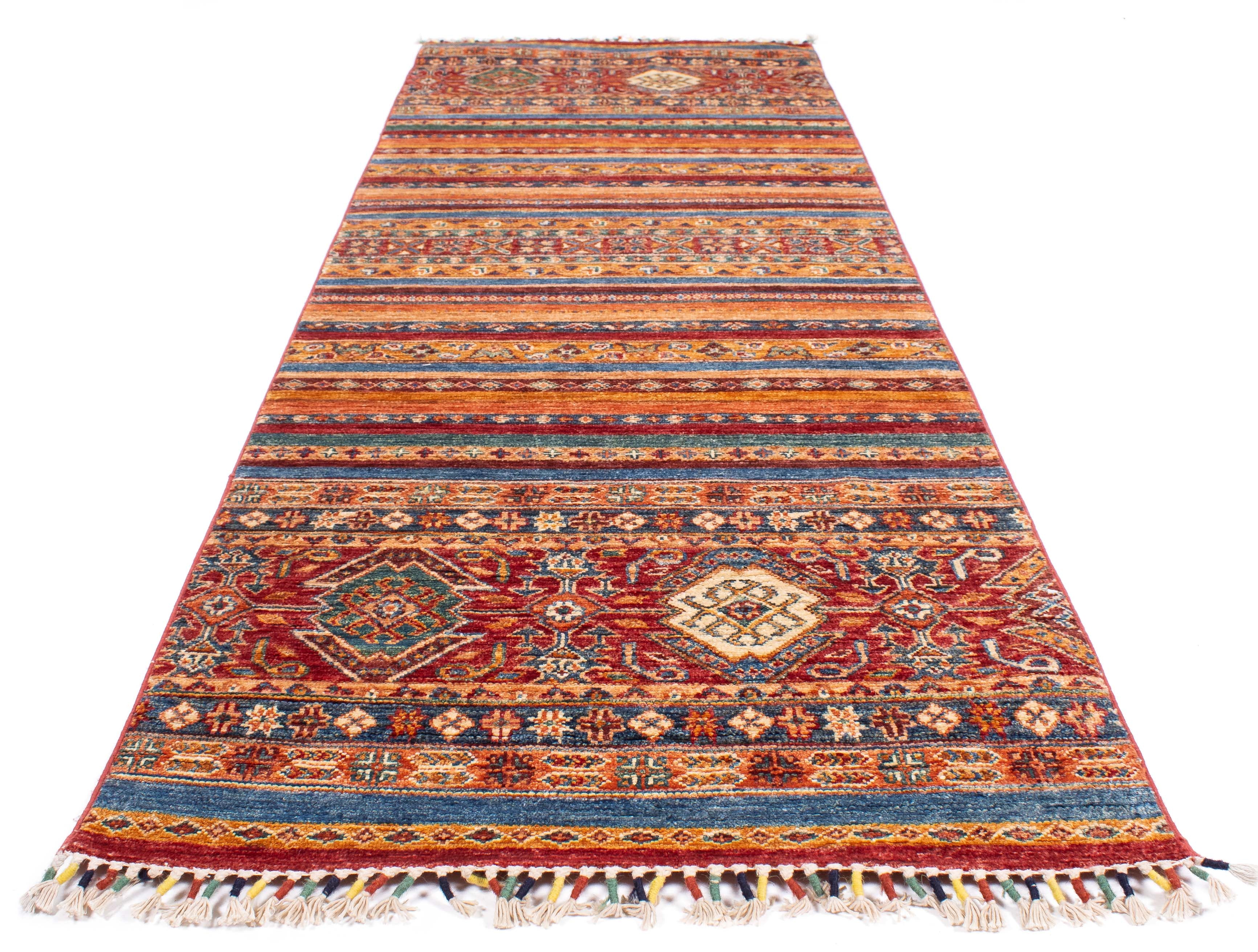 New Afghan Tribal Design Runner <br> 2'9 x 8'5