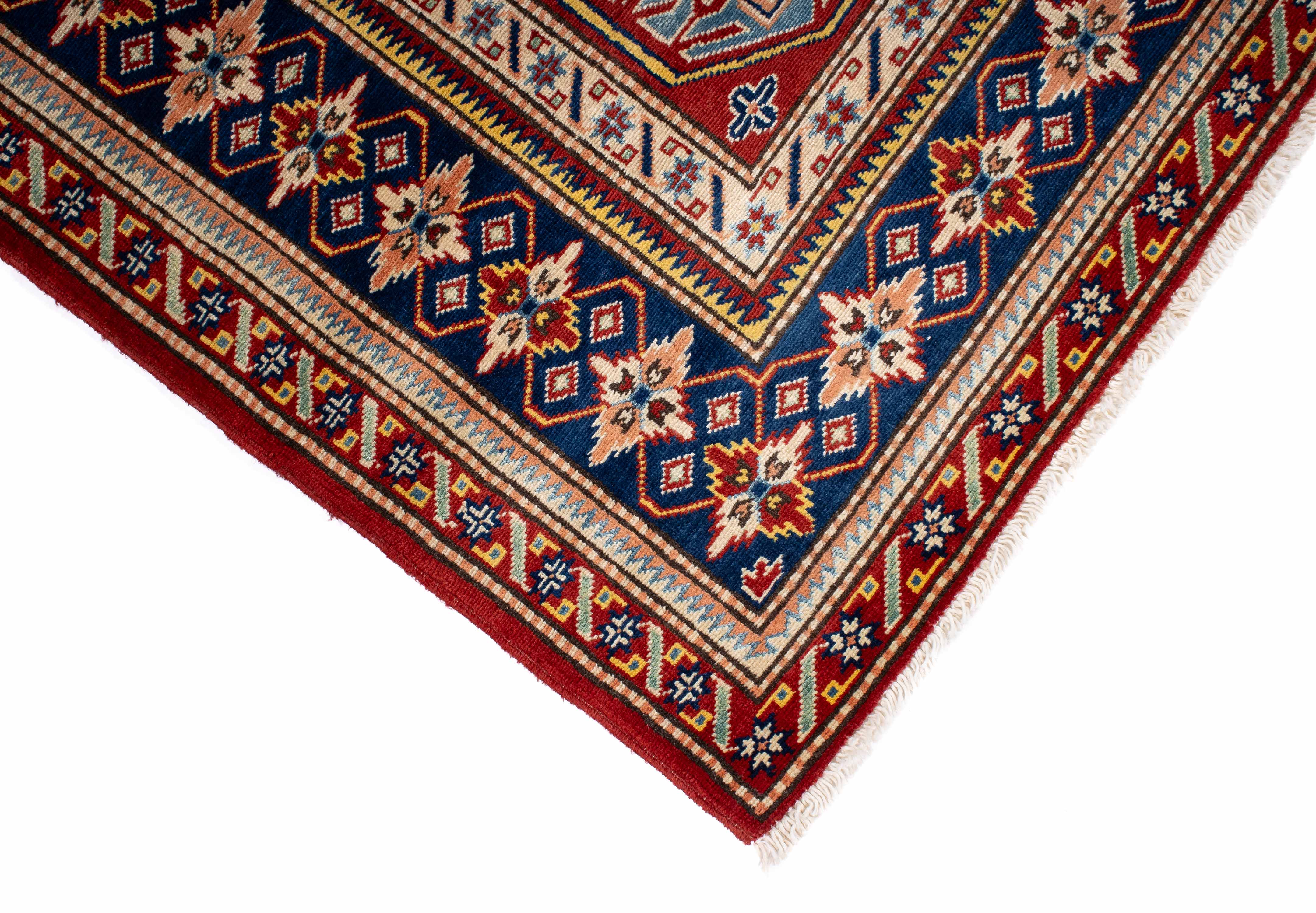 Pakistan Super Fine Kazak Rug <br> 5'3 x 6'10