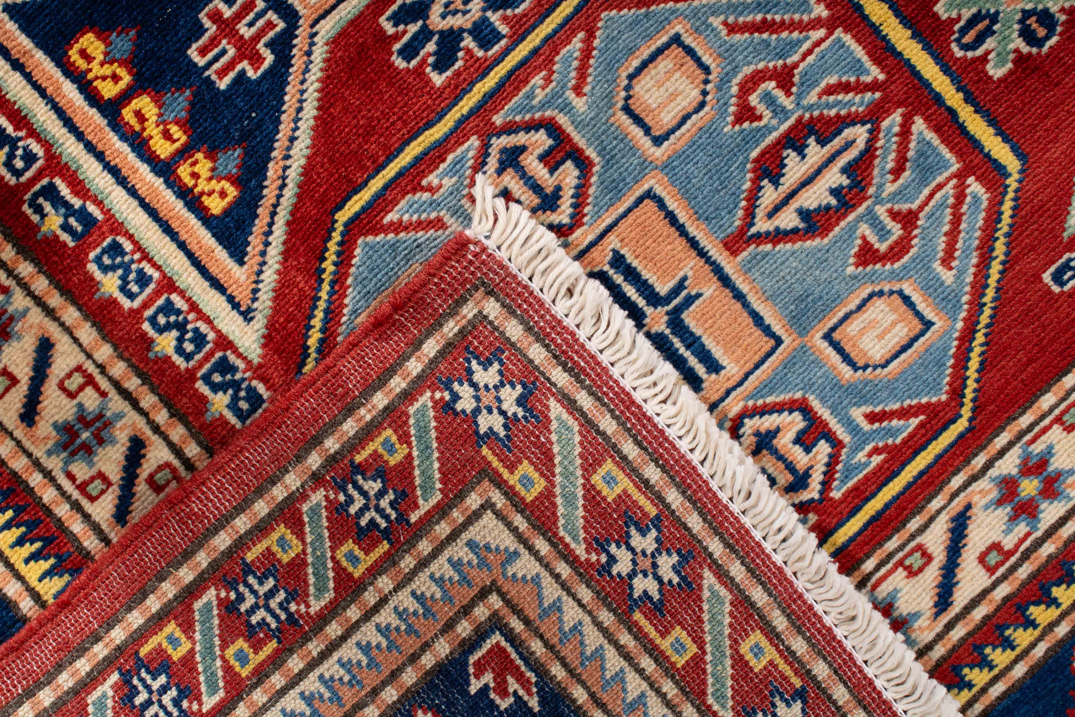 Pakistan Super Fine Kazak Rug <br> 5'3 x 6'10