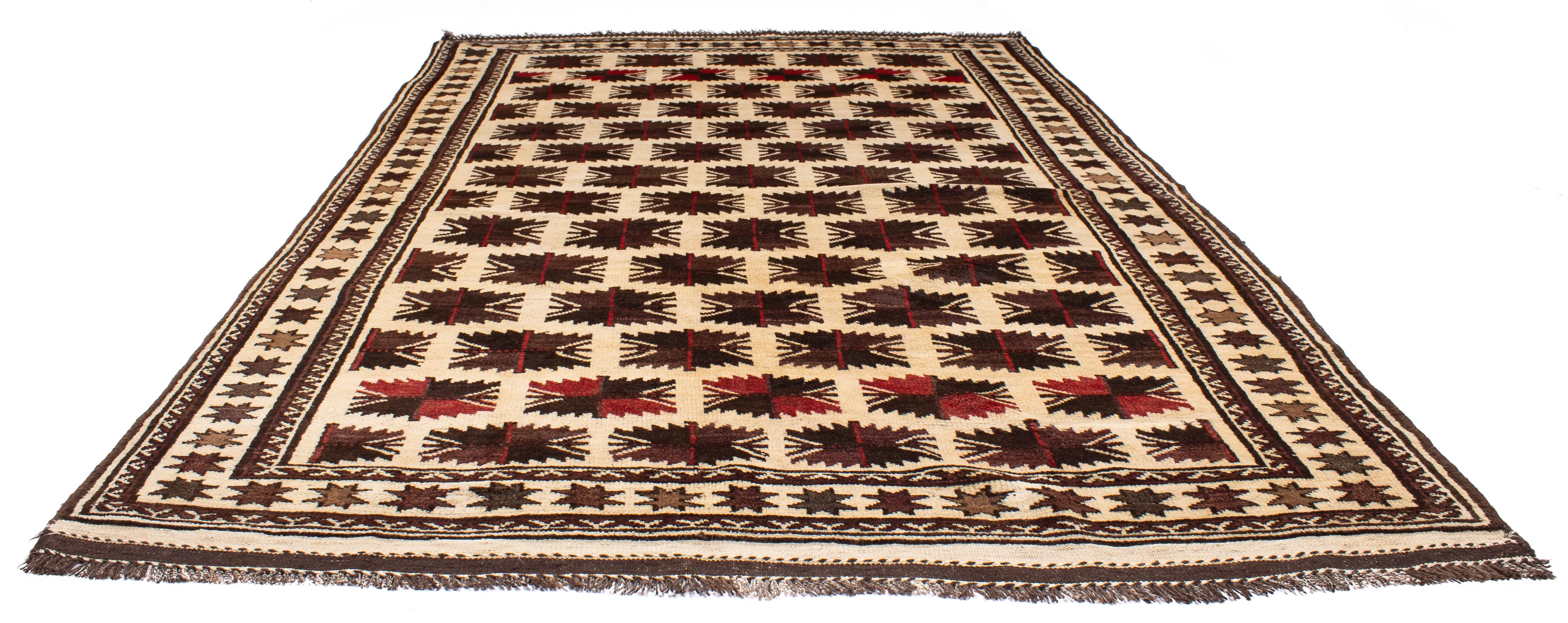 Pakistan Tribal Motif Rug <br> 5'4 x 8'4