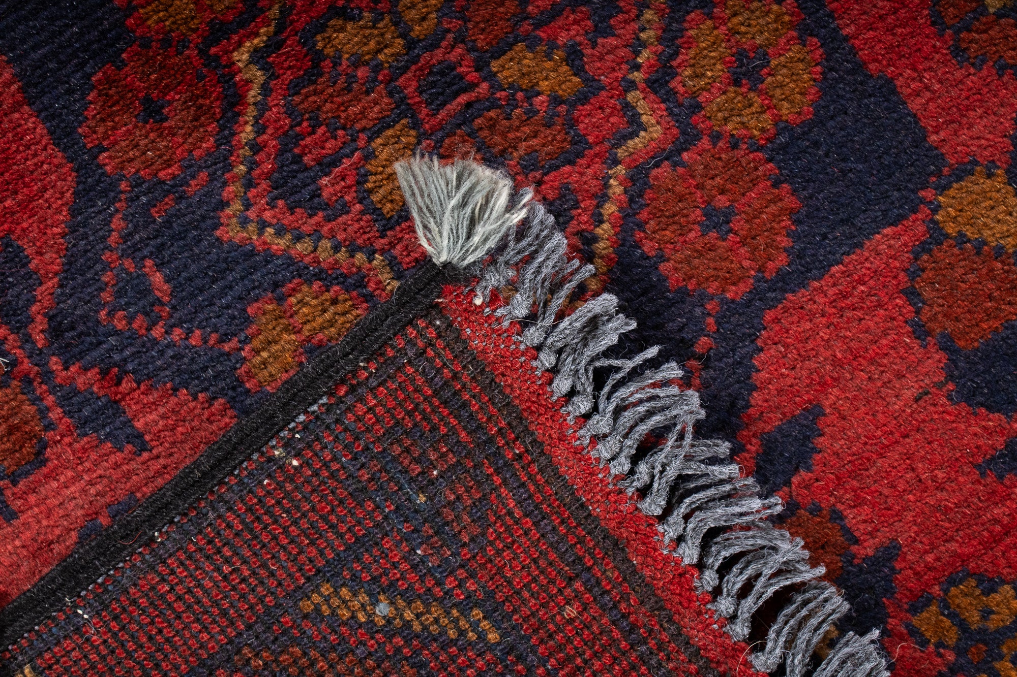 Pakistan Afghan Bokhara Rug <br> 2'6 x 3'10