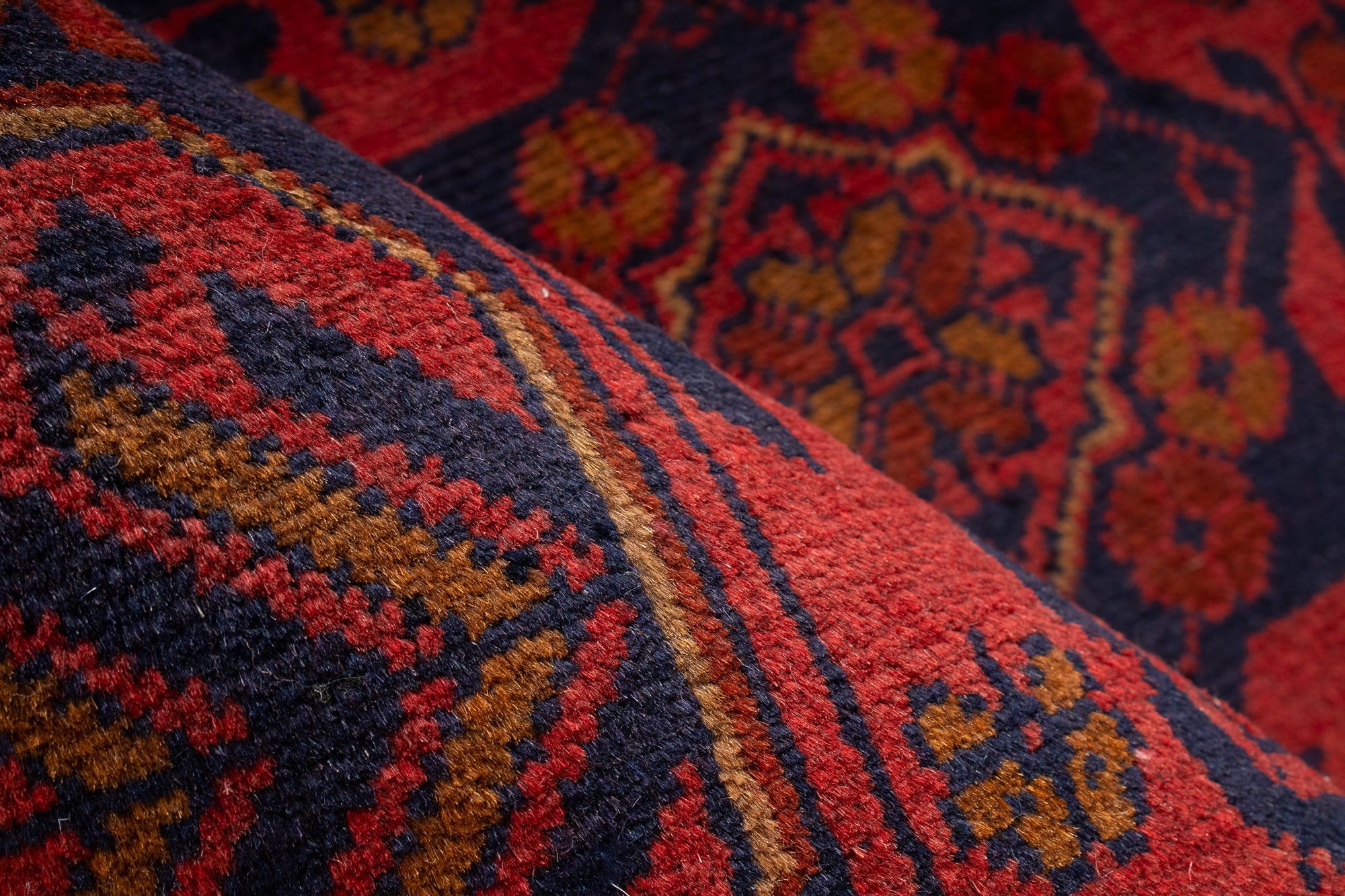 Pakistan Afghan Bokhara Rug <br> 2'6 x 3'10