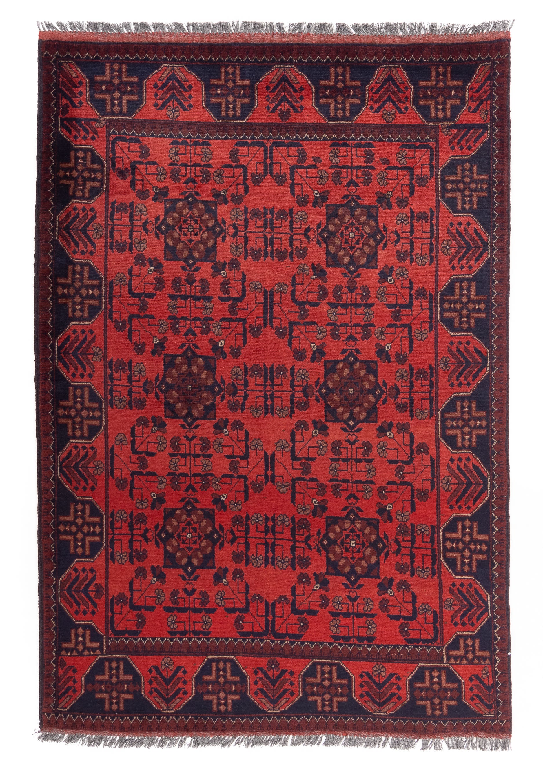 New Pakistan Bokara Rug 4'3 x 6'3