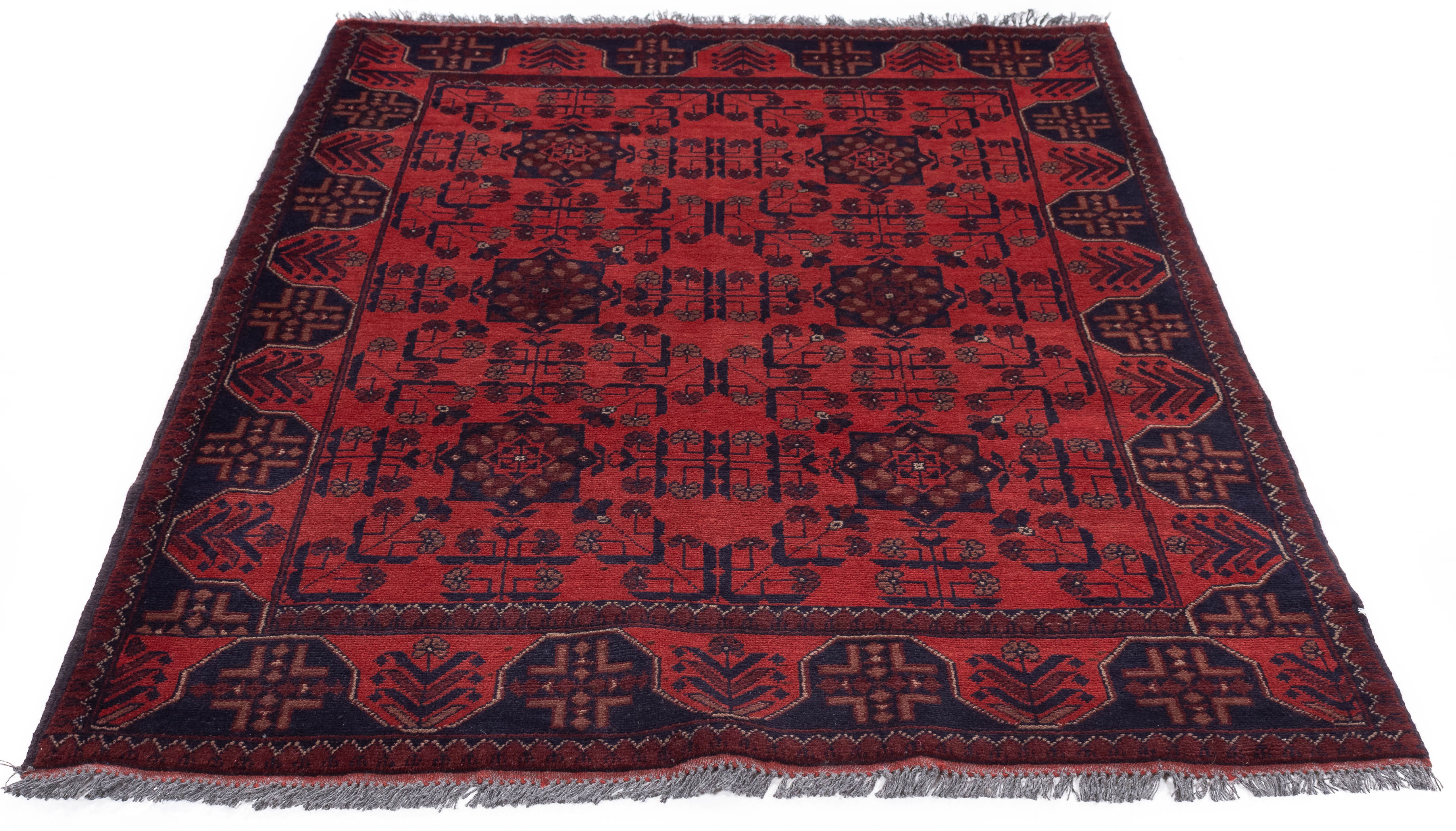 New Pakistan Bokara Rug 4'3 x 6'3