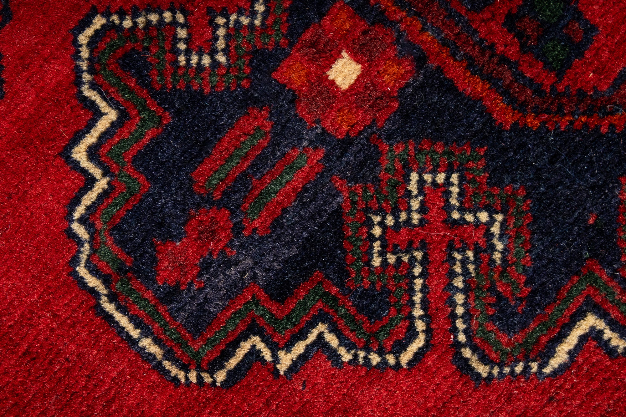 Pakistan Afghan Bokhara Rug <br> 2'9 x 4'0