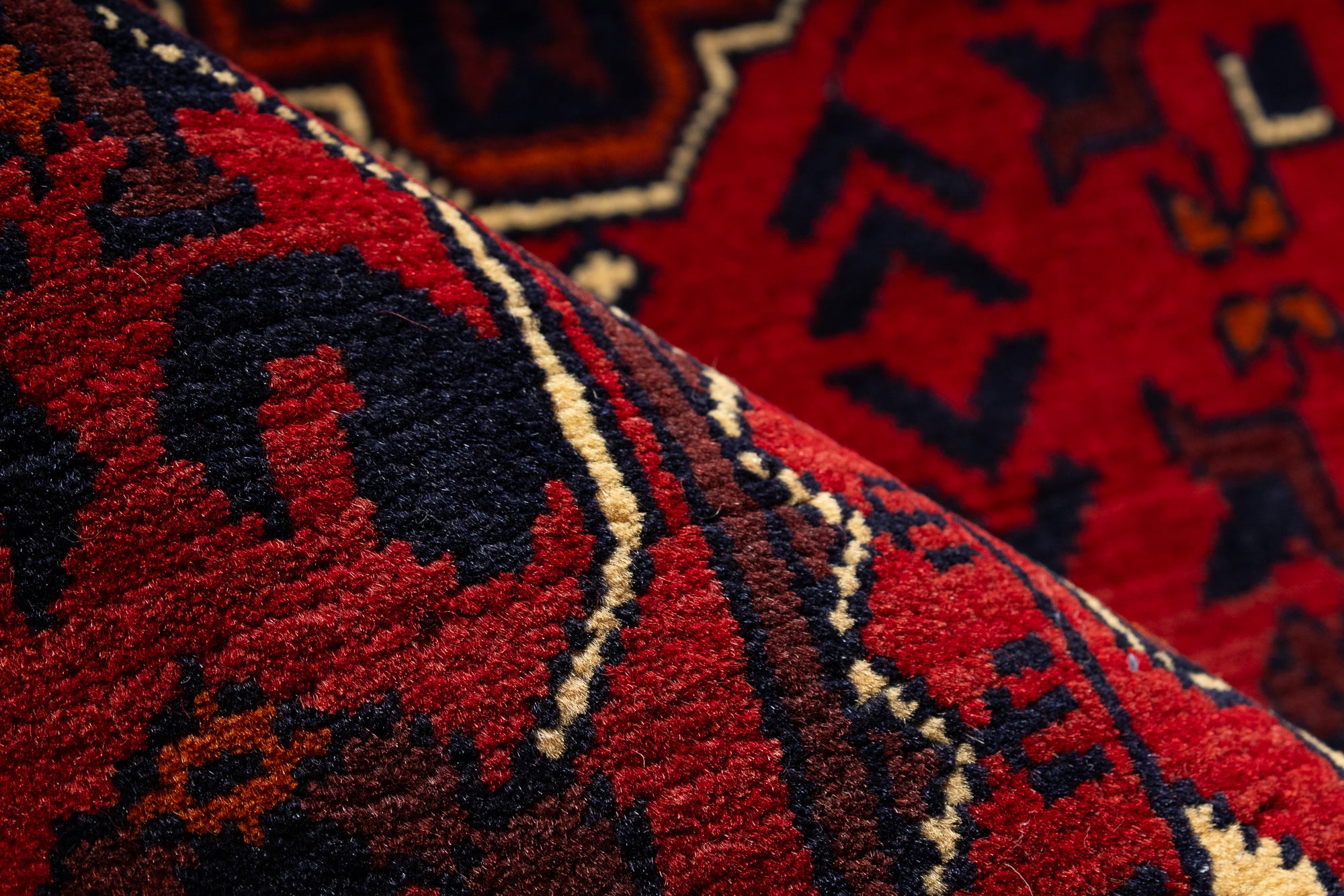 Pakistan Afghan Bokhara Rug <br> 2'7 x 4'3