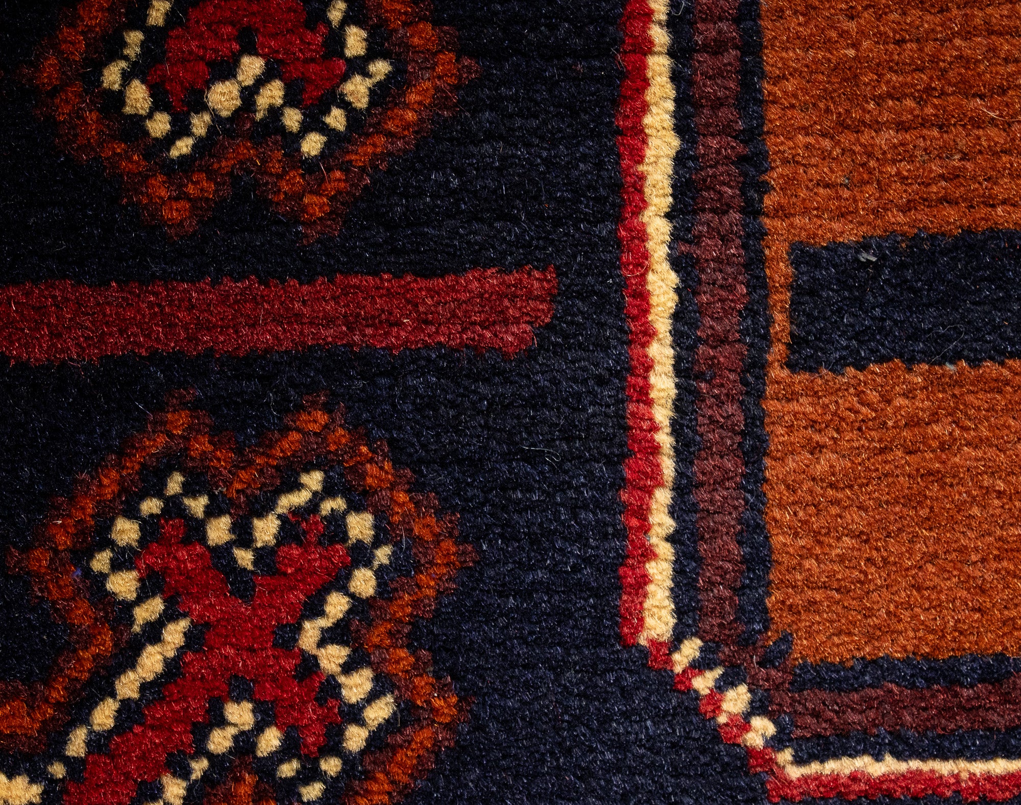 Pakistan Afghan Bokhara Rug <br> 2'7 x 4'3