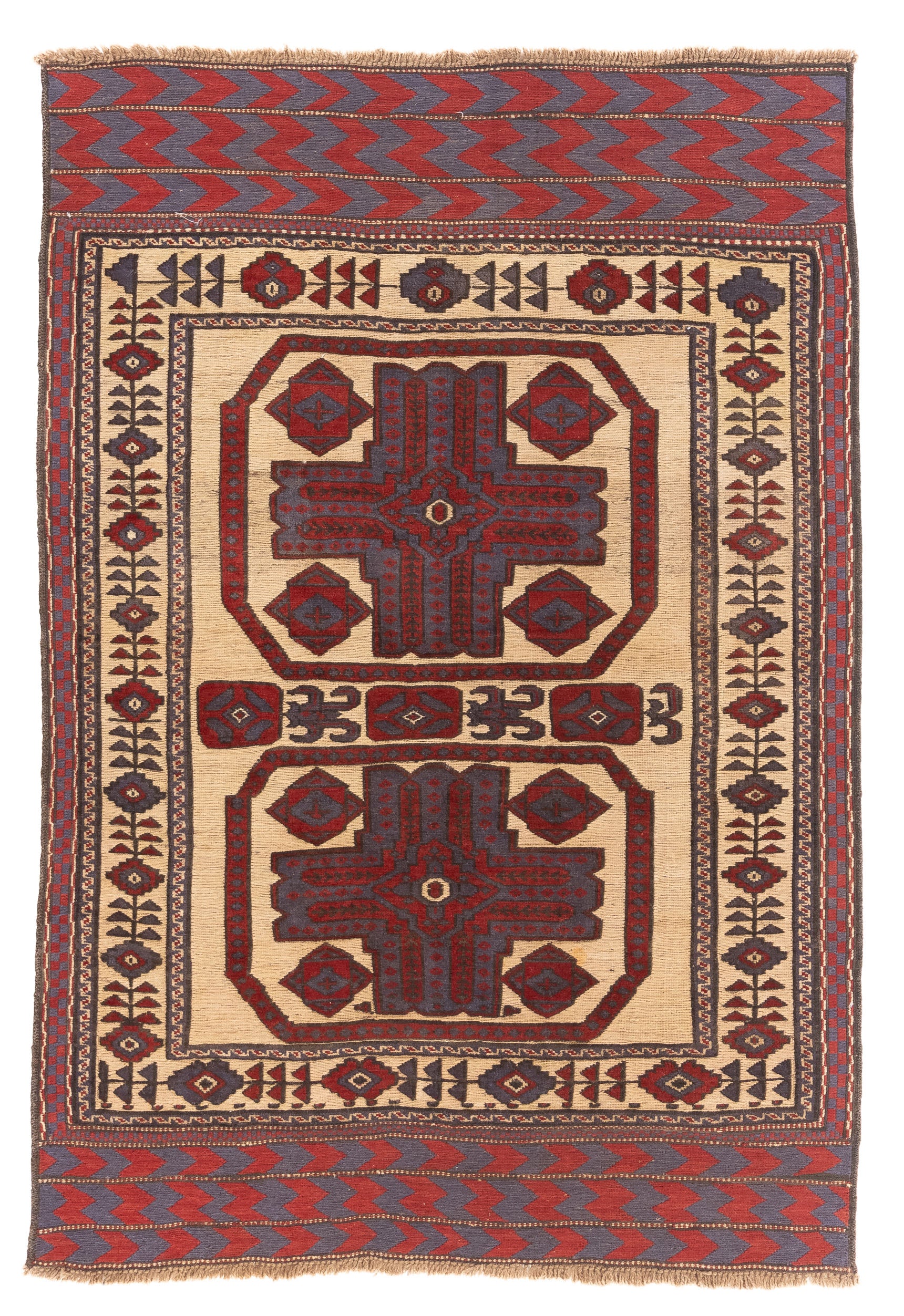 New Pakistan Soumak Rug 4'4 x 6'3