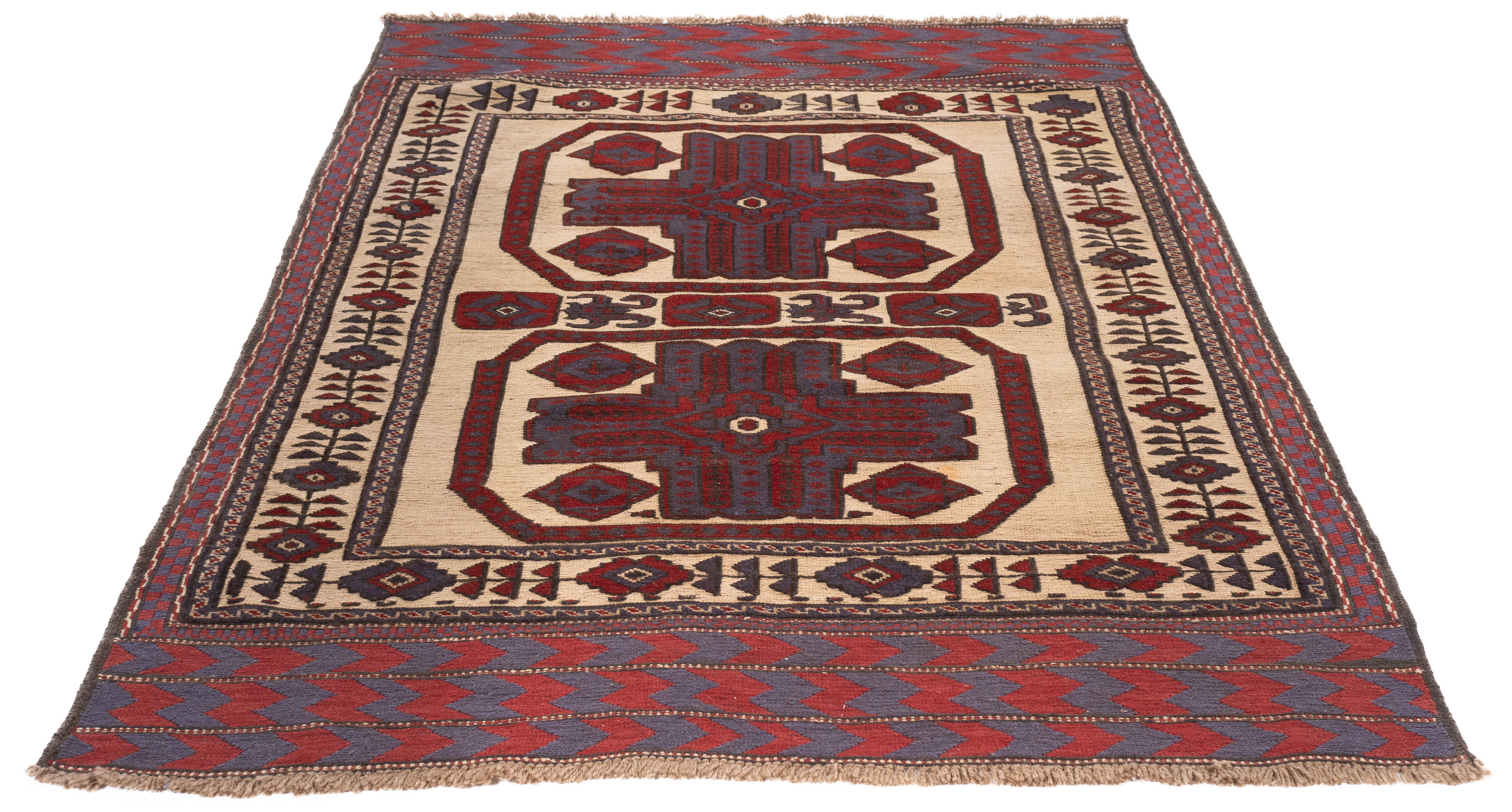 New Pakistan Soumak Rug 4'4 x 6'3