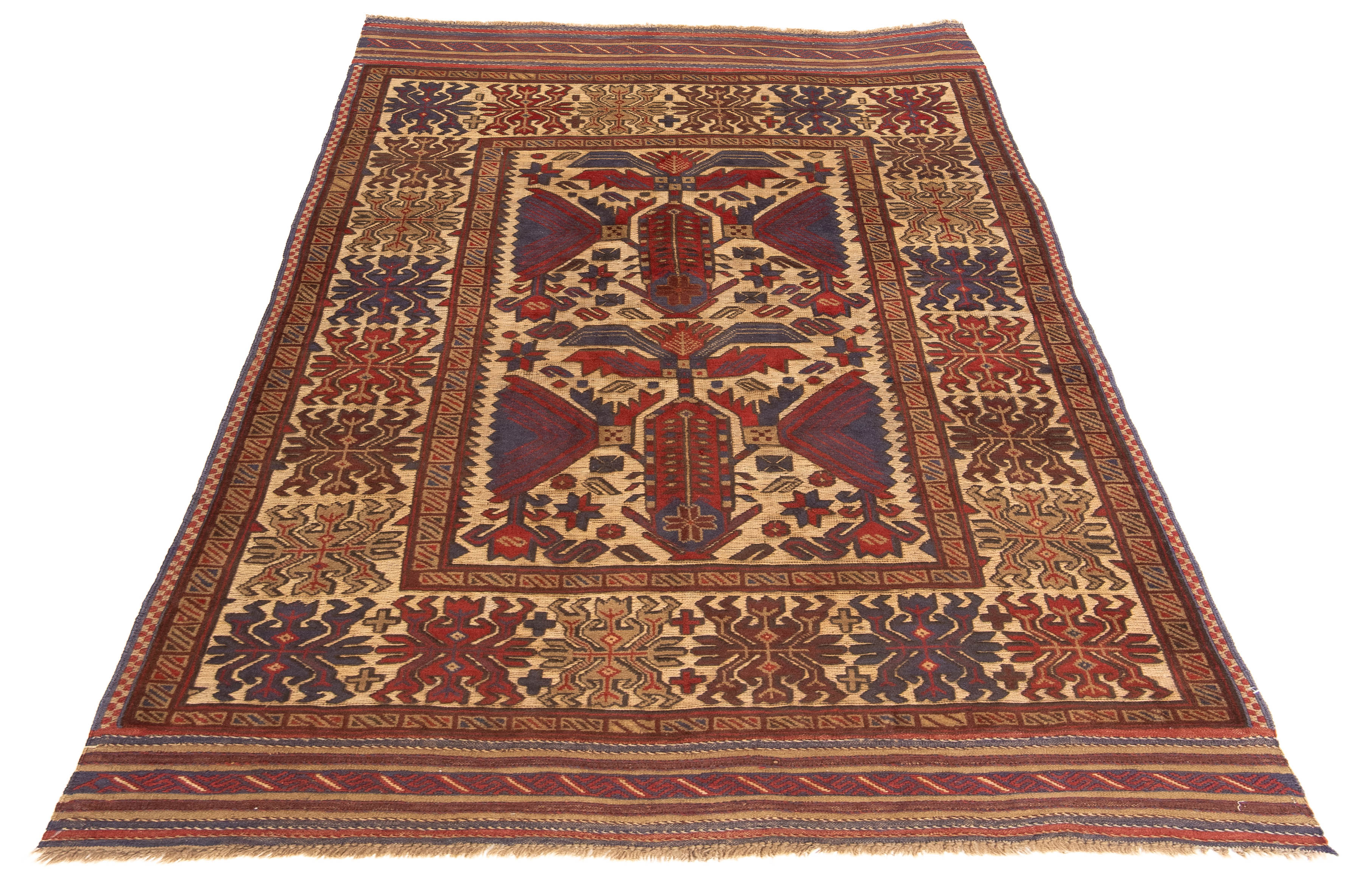 New Pakistan Soumak Rug 4'5 x 6'1