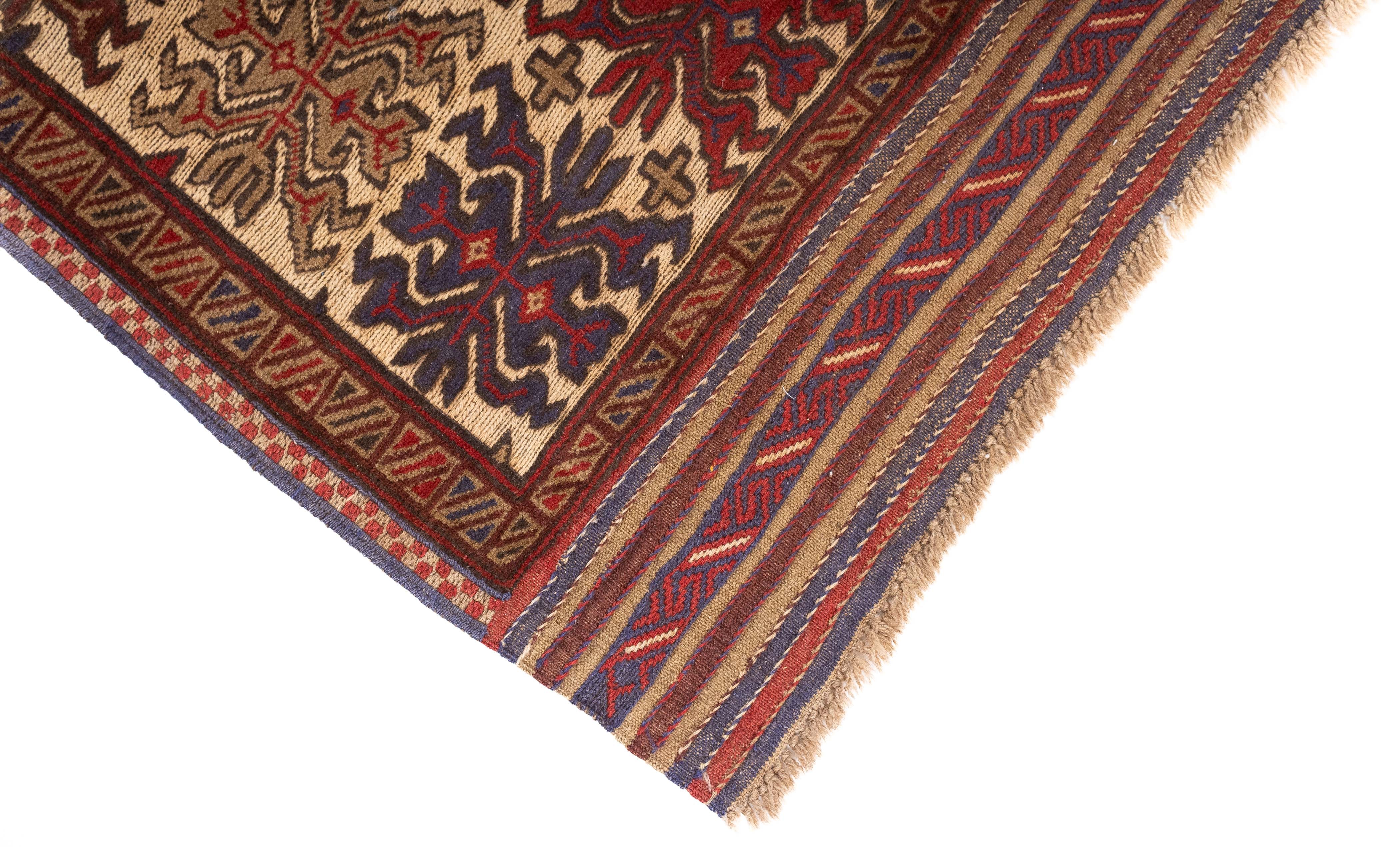 New Pakistan Soumak Rug 4'5 x 6'1