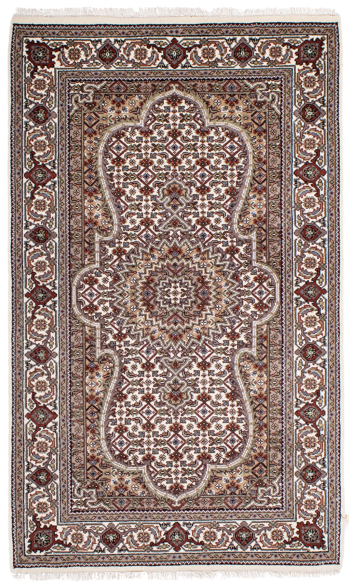 Ivory India Bidjar Rug <br> 3'1' x 5'1'