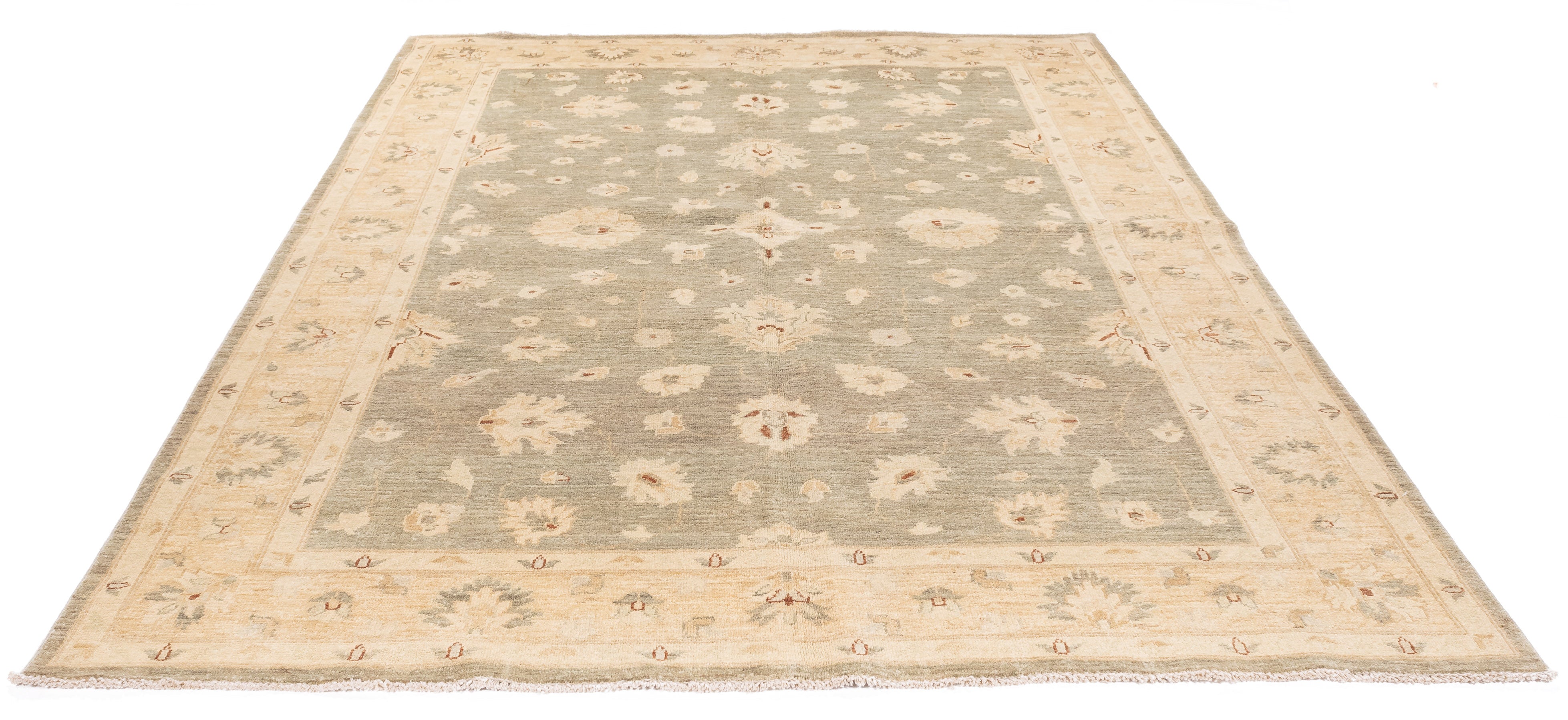 New Pakistan Oushak Rug <br> 6'1 x 8'9